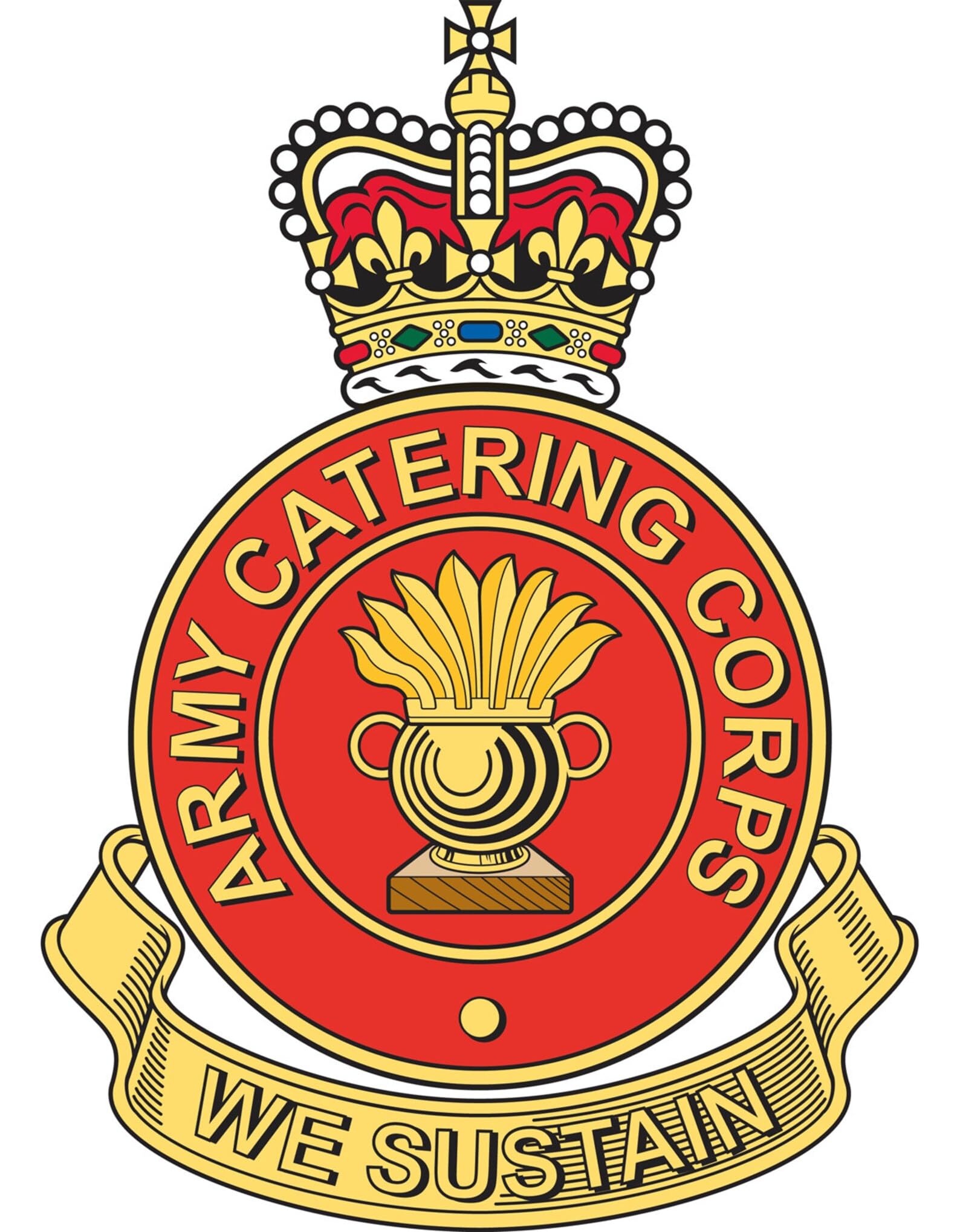 Army Catering Corps (SK4) Military Waterproof Vinyl Stickers Decal AAC Veteran Squaddie Army 200mm x 146mm