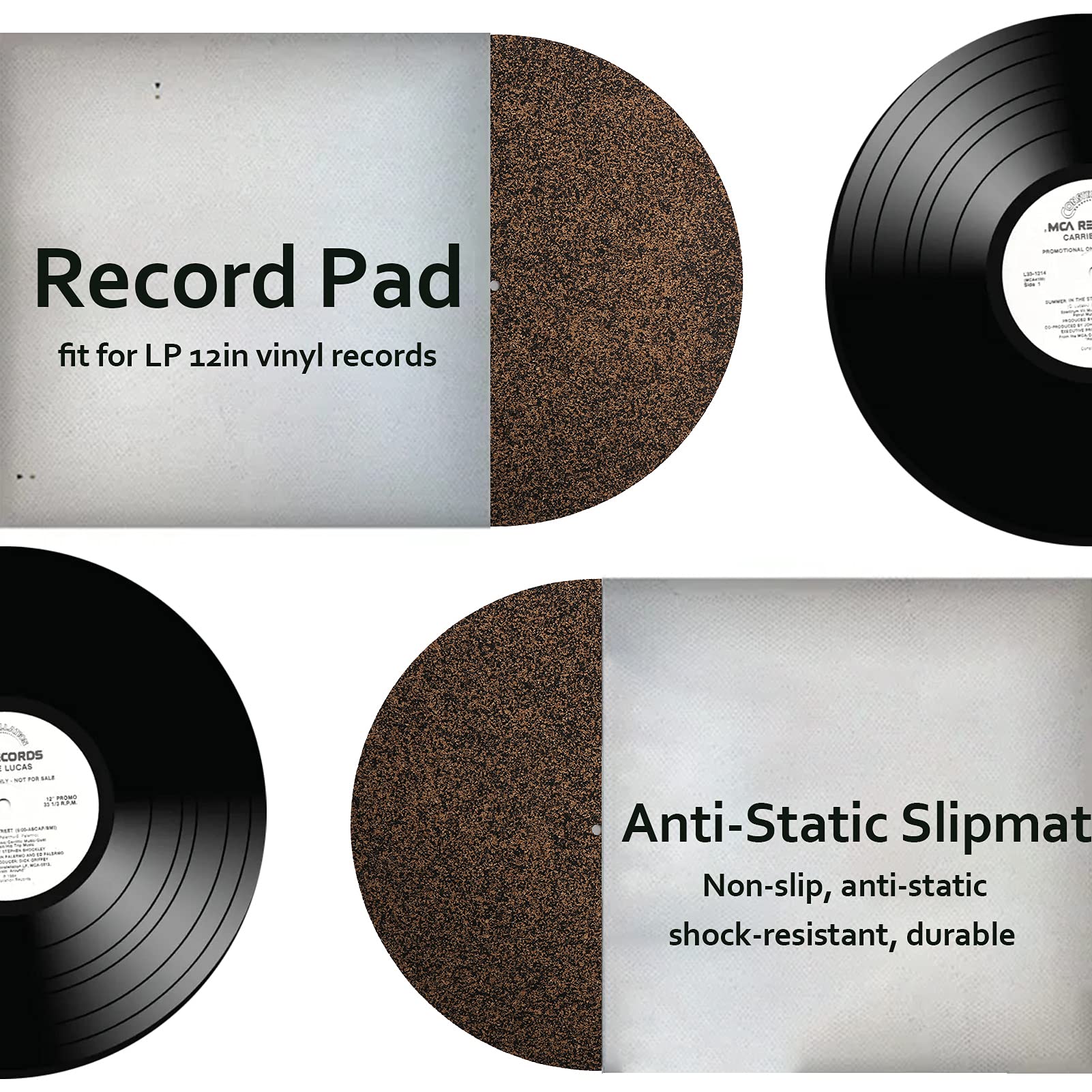 Cork Turntable Mat for Lp Record Players 3 Mm Thickness - Image 3