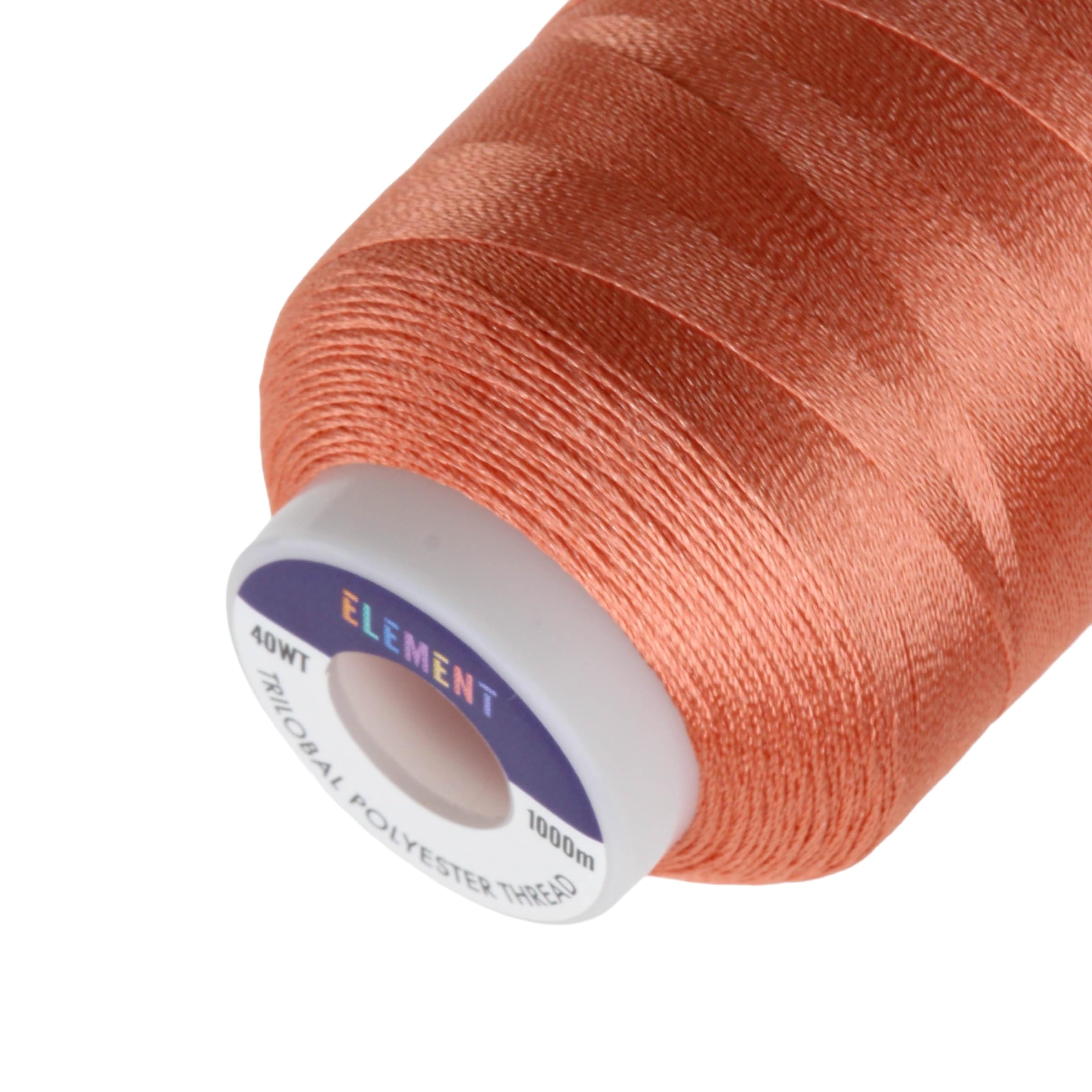 Element Thread Club 40wt Machine Embroidery Polyester Thread | 1000m (1049yd) | Glossy | Salmon