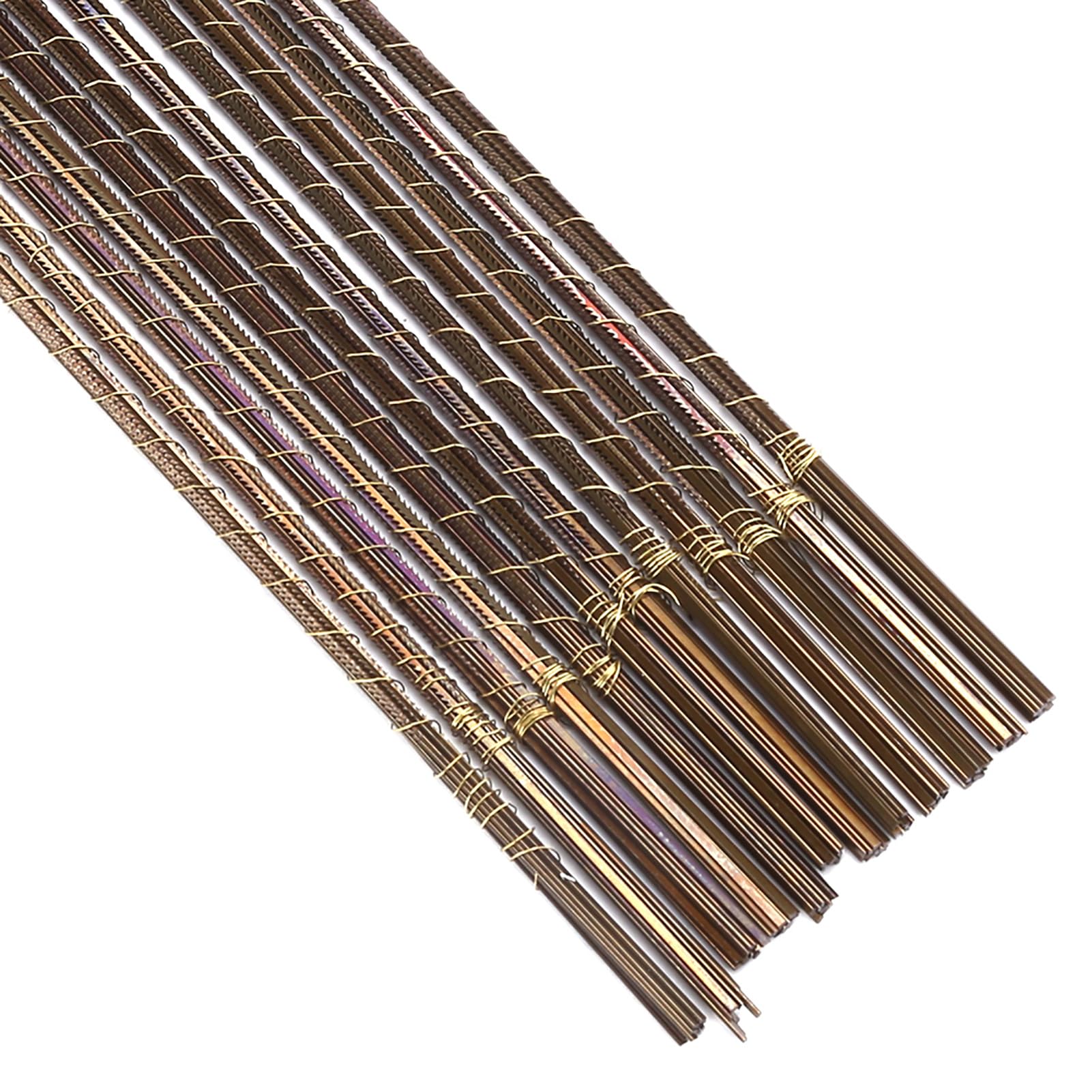 144 hojas de sierra de calar de corte fino, hojas de sierra de cera para joyería con dientes en espiral, hojas de corte de sierra de alta dureza para kit profesional de (0#)