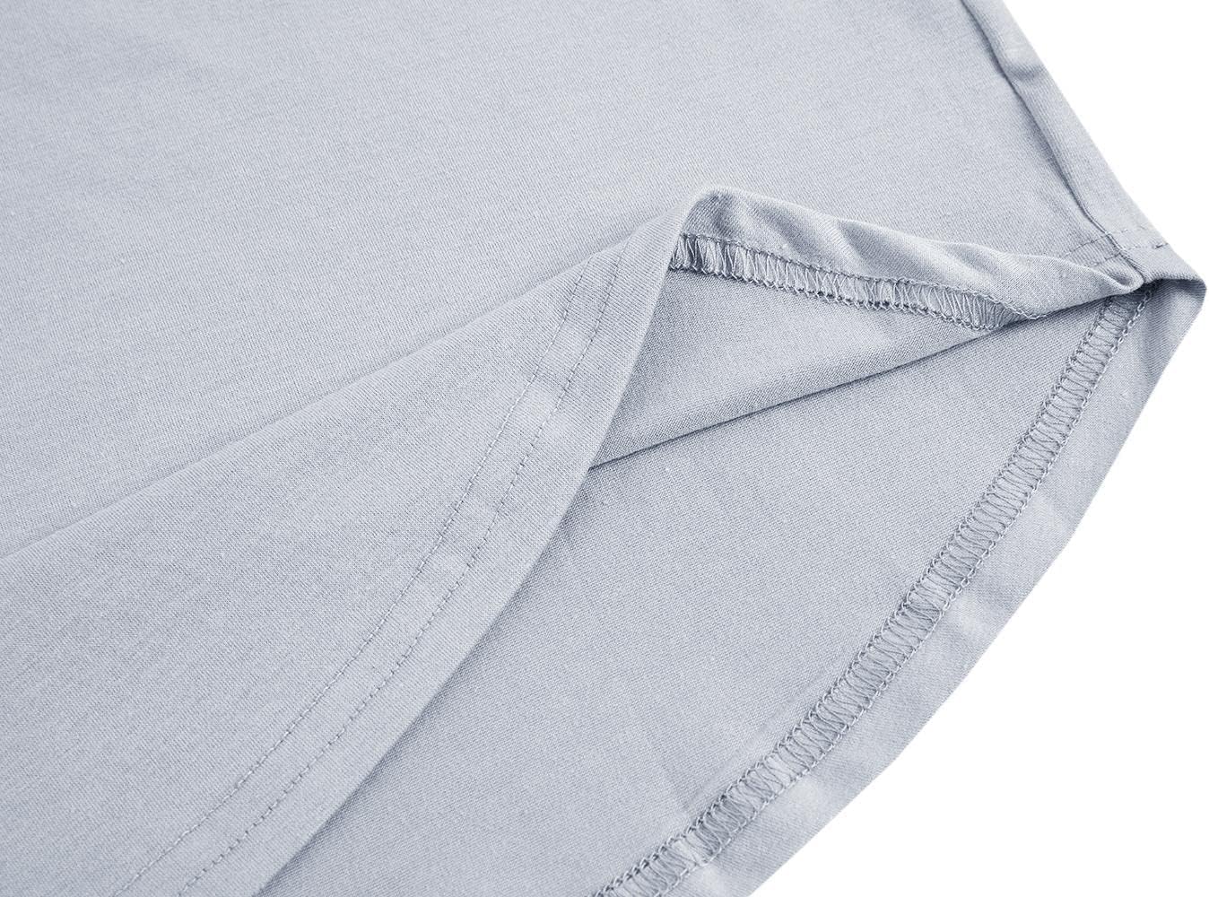 Men Casual Long Sleeve T-Shirts Regular Fit Soft Henley Shirt