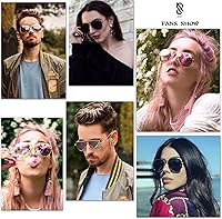 Vista 5 de SOJOS Classic Aviator Polarized Sunglasses for Men Women Vintage Retro Style Negro
