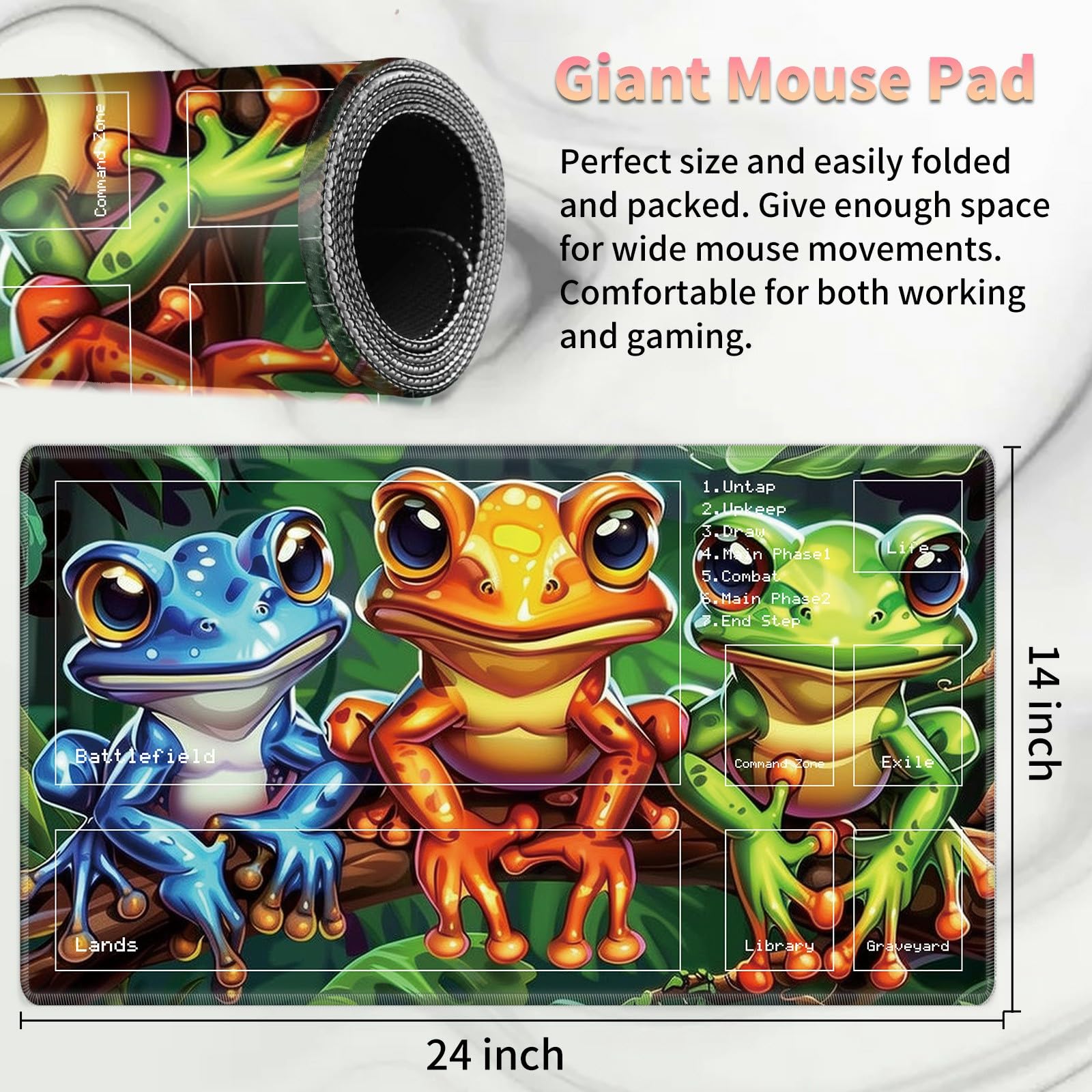 MTGプレイマット　Spore Frog Family SporeFrog__33331.1653324413.
