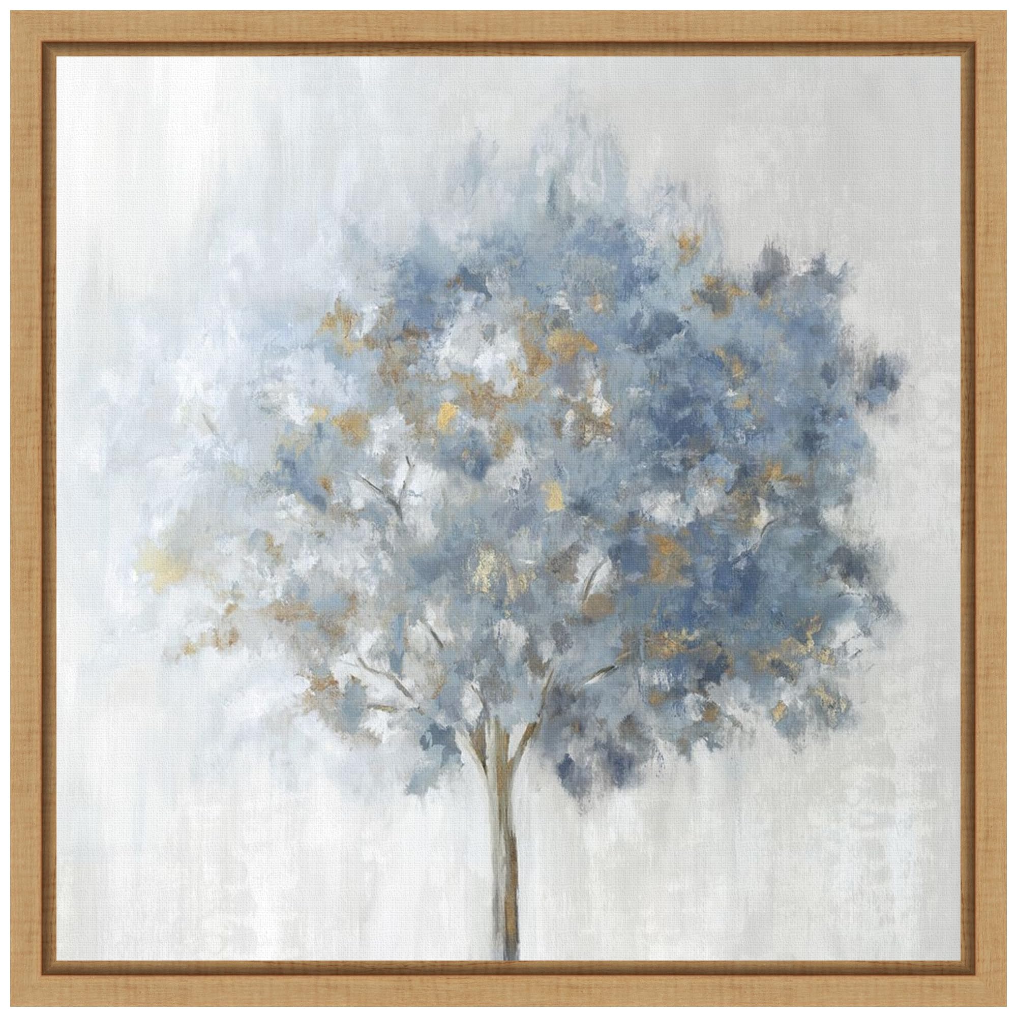 Amanti Art Framed Canvas Wall Art Print (16x16) Solely by Eva Watts Float Framed Canvas Art for Wall Decor, Living Room, Bedroom, Bathroom, Kitchen, Office or Business Artwork from WI, USA