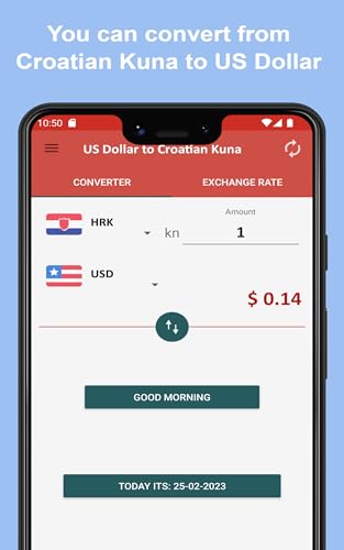 US Dollar to Croatian Kuna To see the Exchange rate on your Phone and Tablet