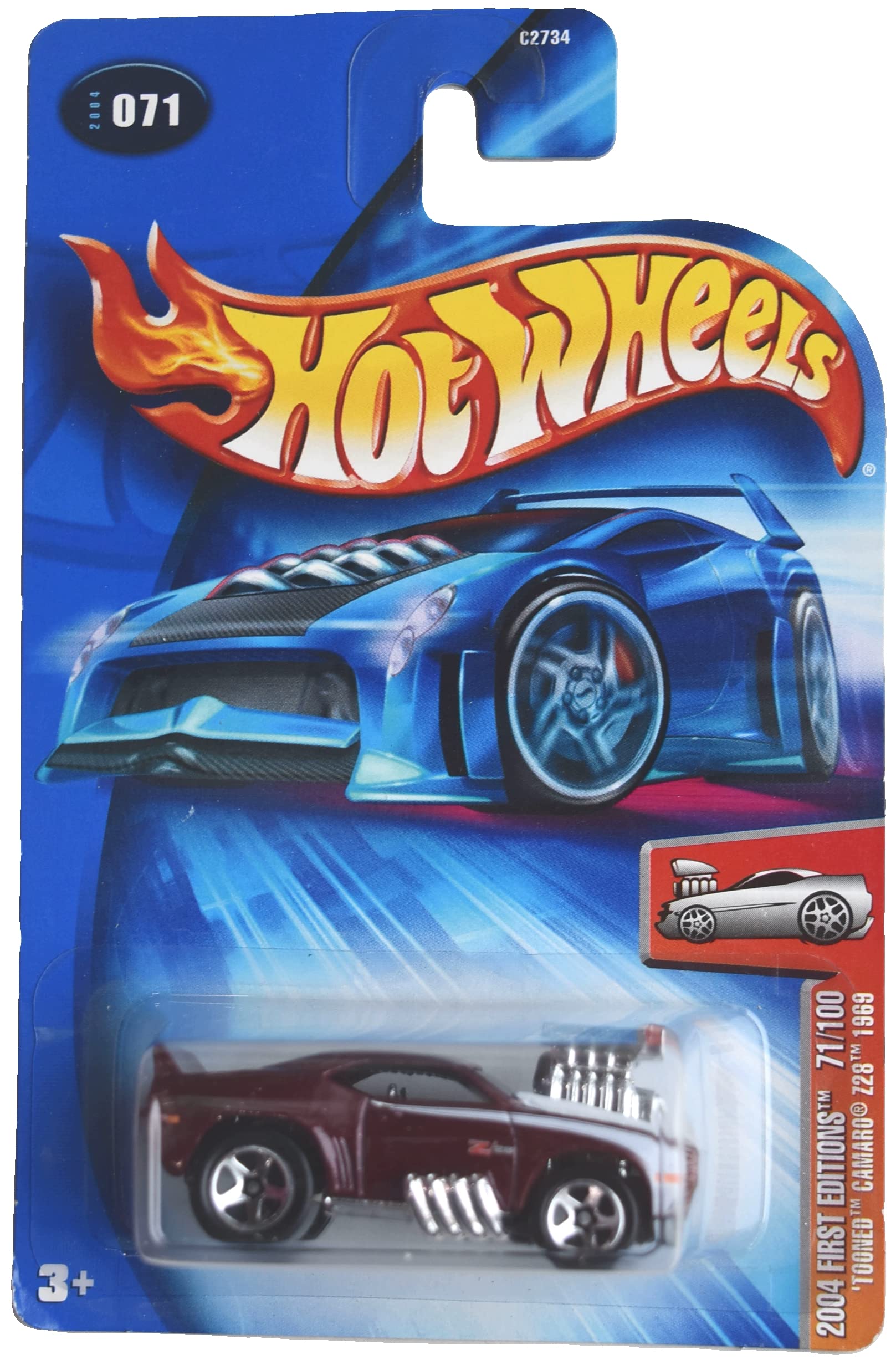 Amazon.com: Hot Wheels Tooned Camaro Z28 1969, 2004 First Editions