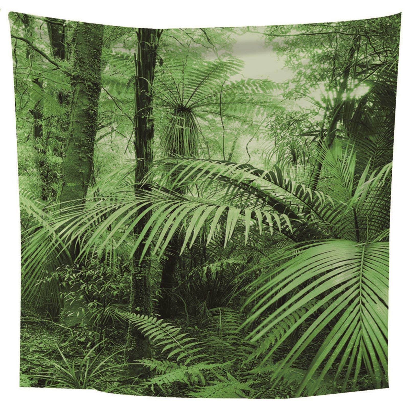 Aeici Alfombras de pared, tapices para colgar bosques, decoración del hogar, para colgar tapices, 260 x 240 cm, color verde