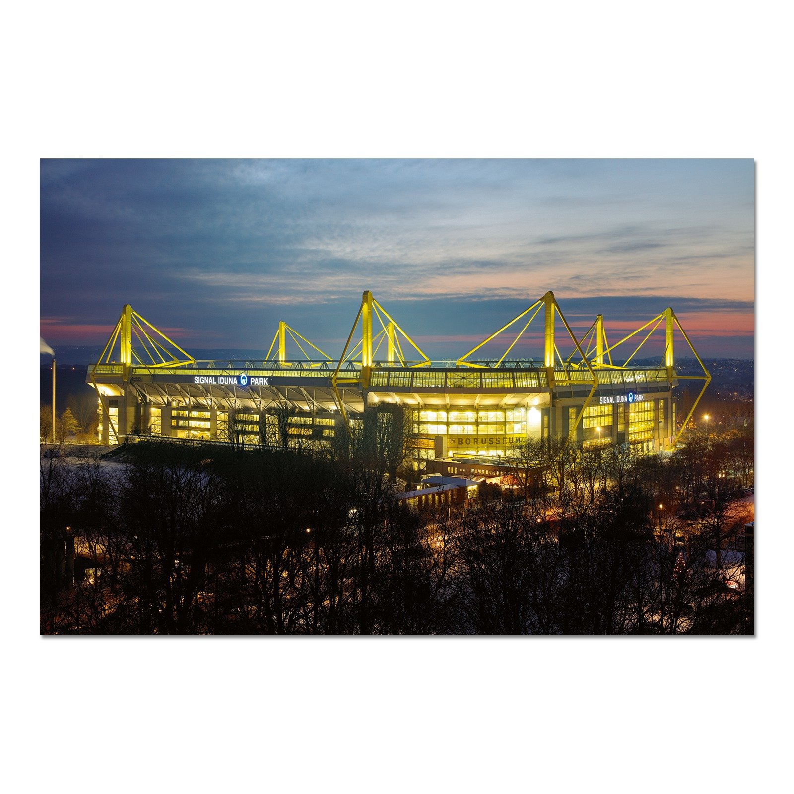 Dortmund BVB-Kunstdruck Signal IDUNA Park 80x50 cm one Size