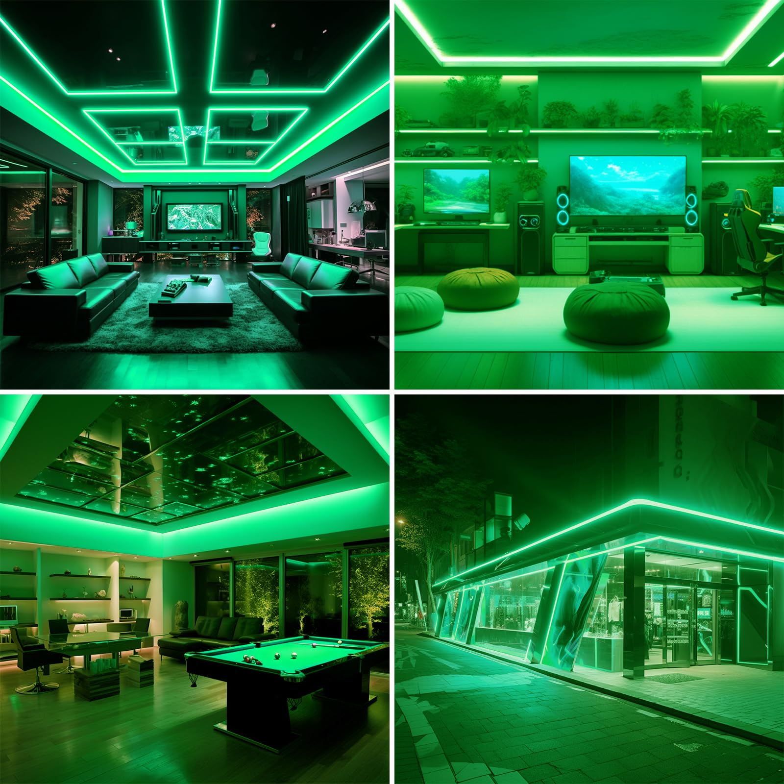 BENLUN Striscia LED COB 230V Esterno Impermeabile 20 metri, Luci LED 220V | Verde Strisce LED da Esterno Alta Luminosità 200W 288LEDs/m IP65 per Camera da letto, Cortile, Giardino, Gaming