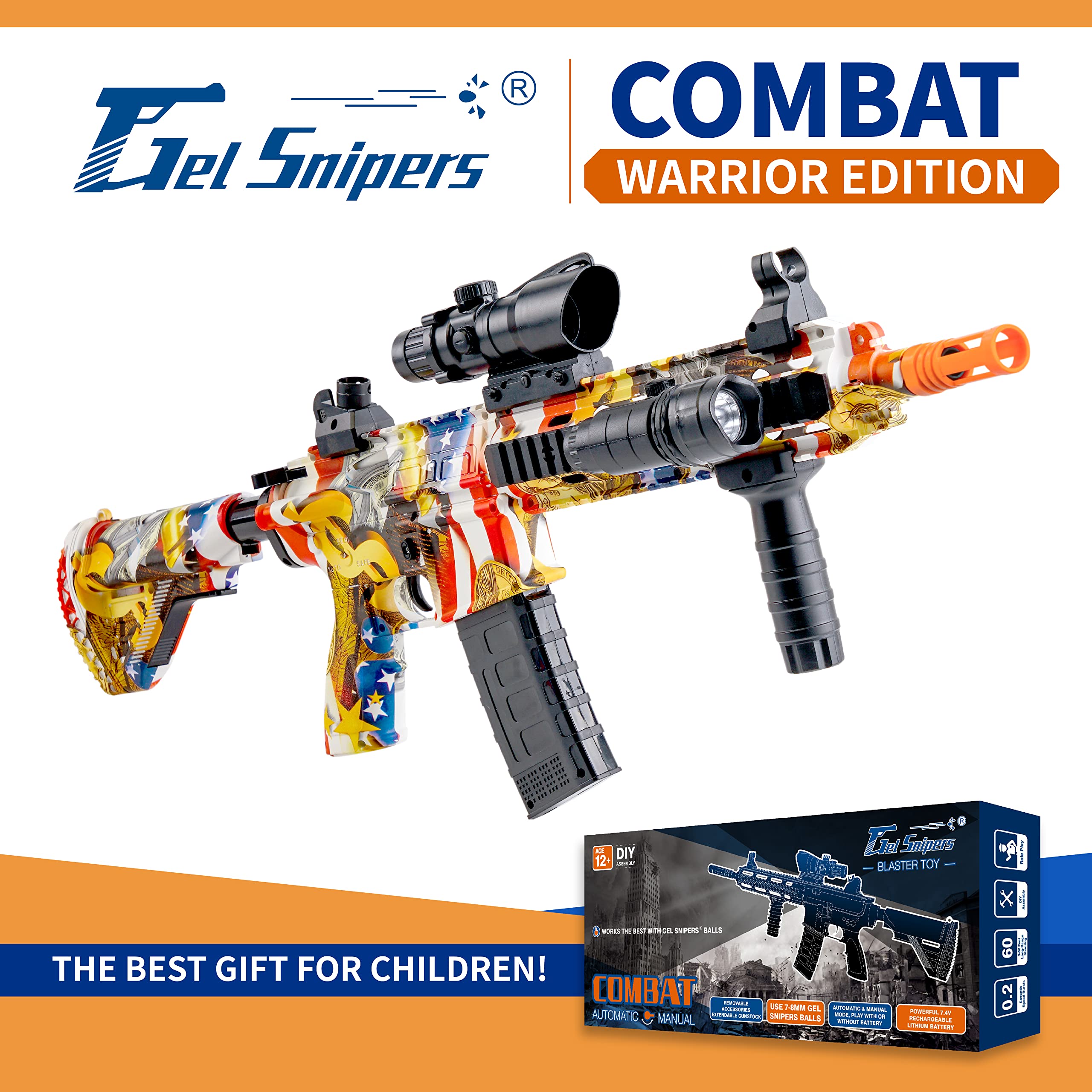 Buy Gel Snipers Gel Blaster Electric Toy Gun Full Kit with 3000 Water