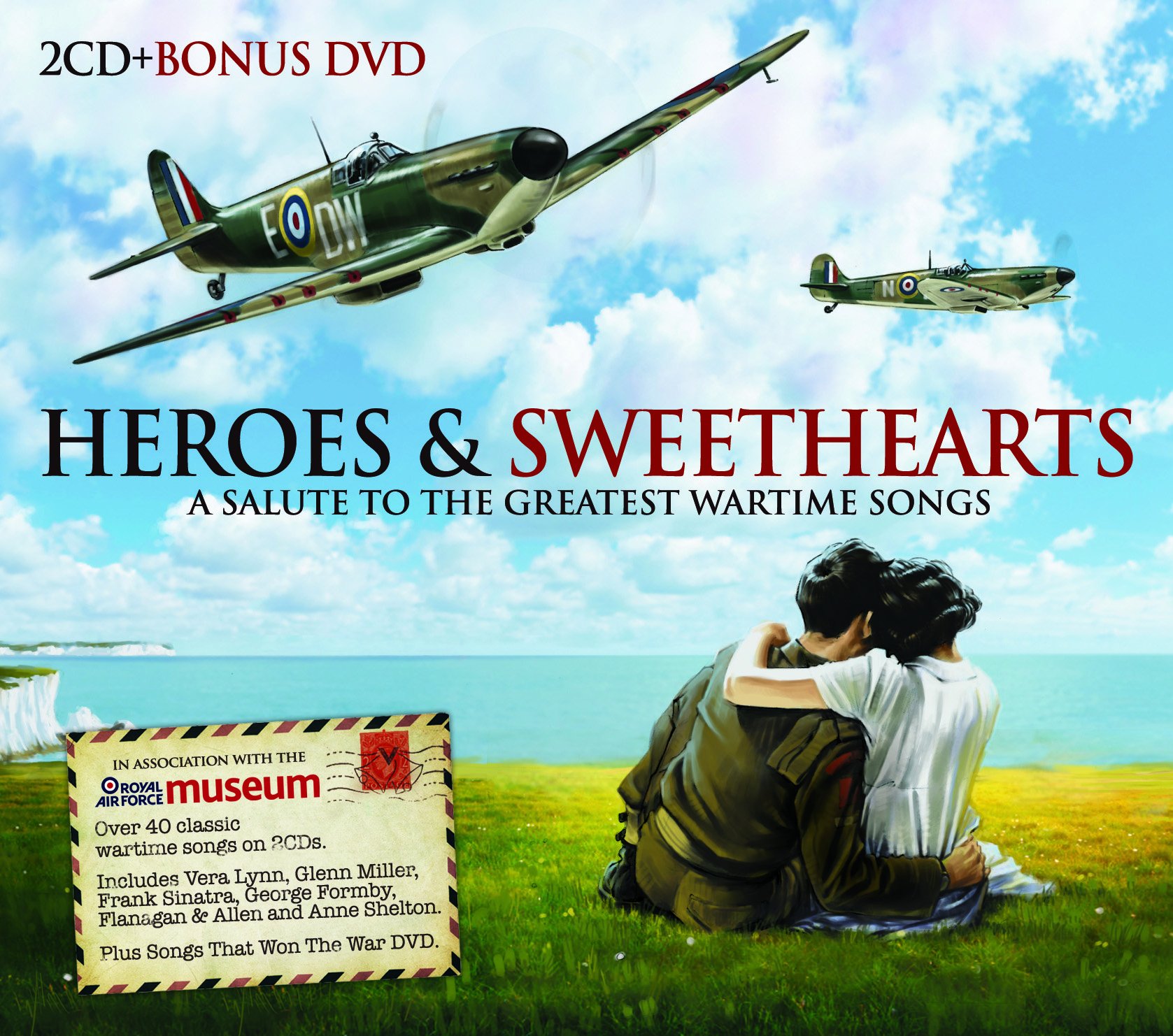 Various Artists Heroes & Sweethearts (CD) Album with DVD War Music