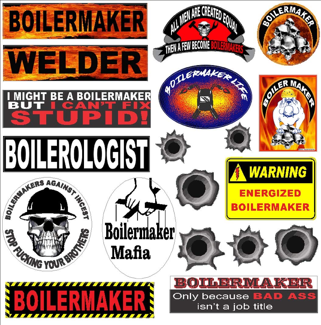Boilermaker 19 Sticker Value Pack Hard hat Stickers