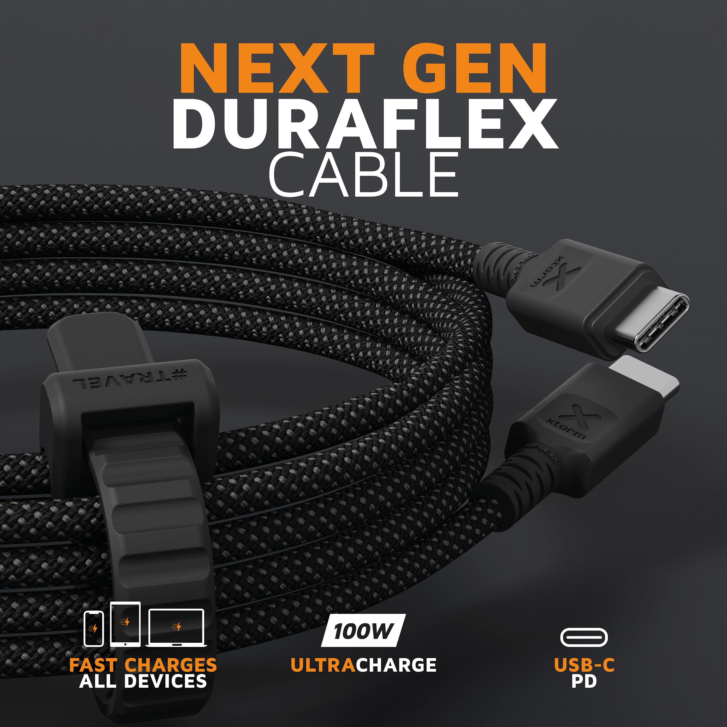 Xtorm Next Gen Kabel USB-C PD 100W - 3 metry - Czarny