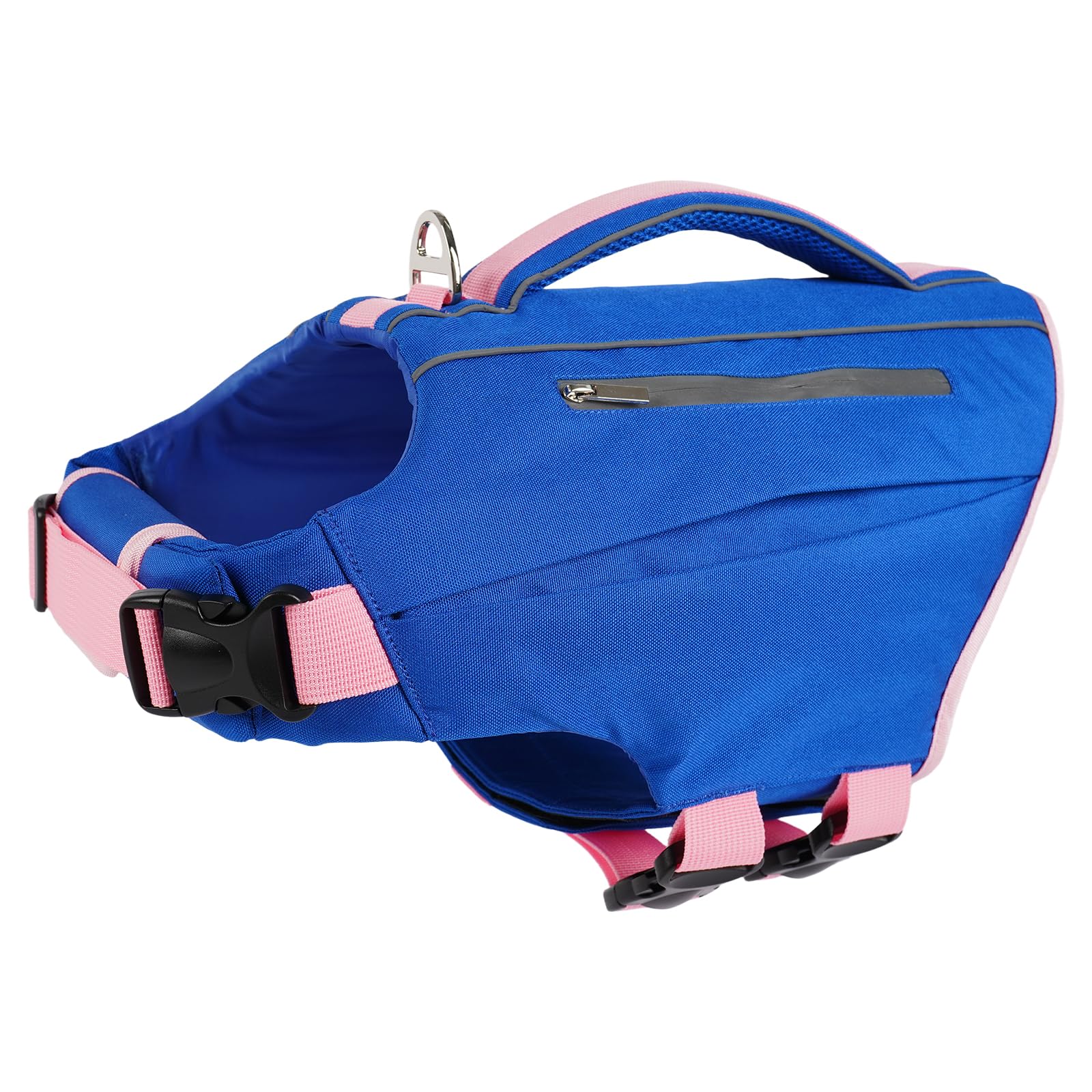 Kuoser Dog Ripstop Life Vest Safty Life Jacket with Handle Swimming Blue L โ image 1