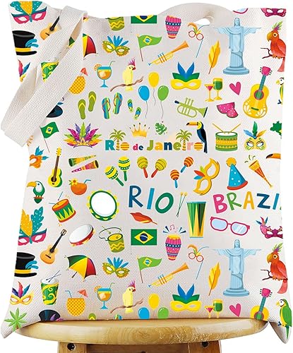 Miniatura 8 de WZMPA Brasil Bolsa de viaje Brasil Regalos de recuerdo Río de Janeiro Maquillaje Cremallera Bolsa Bolsa Brasil Viaje Mercancía, Río Brasil BL, Bolsa