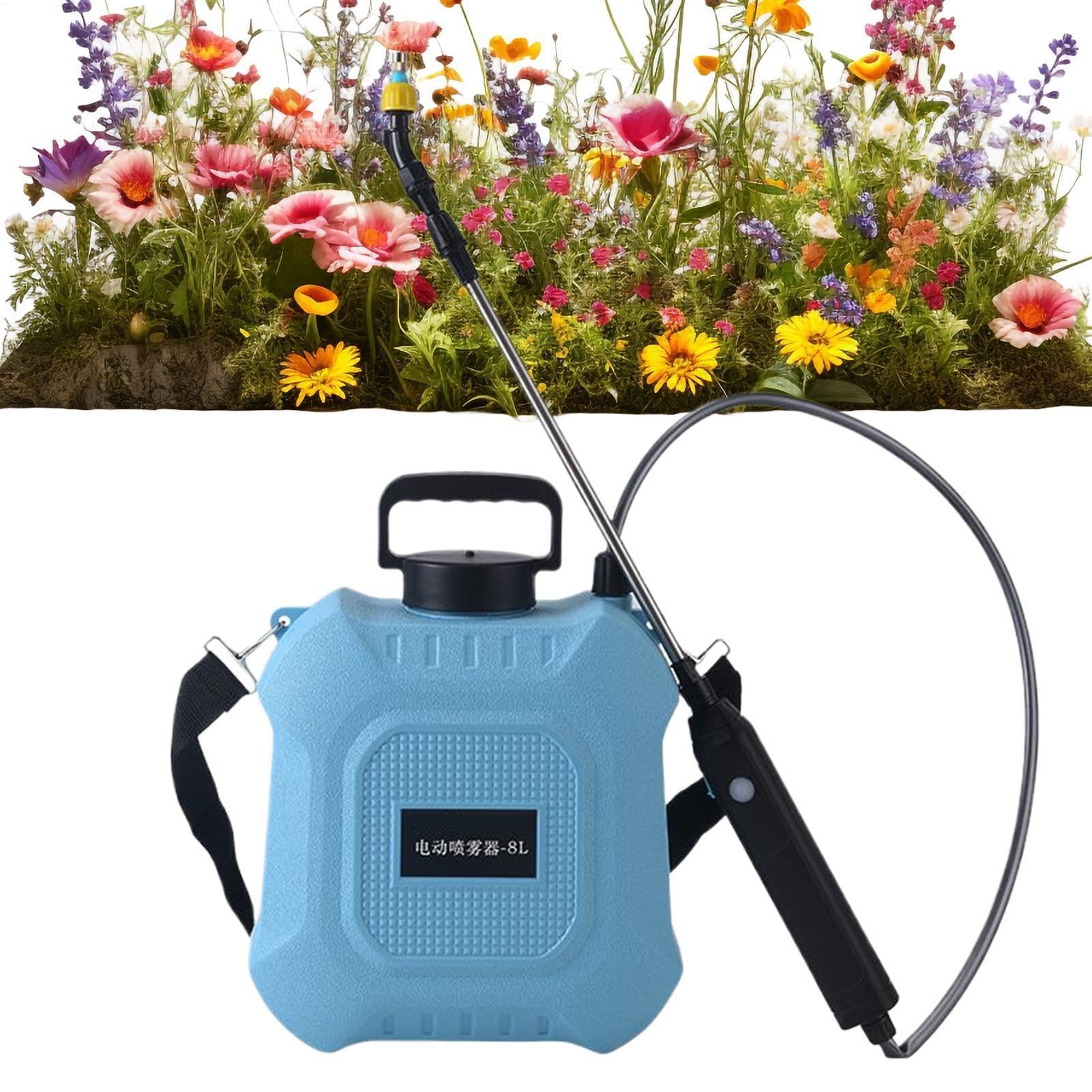 Pulverizador De Batería | Boquilla ajustable Lanza telescópica,Pulverizador Eléctrico Bomba Gran Tanque de Agua - Para Césped Terraza Parque Granja Riego Al Aire Libre Lavado Auto Limpieza