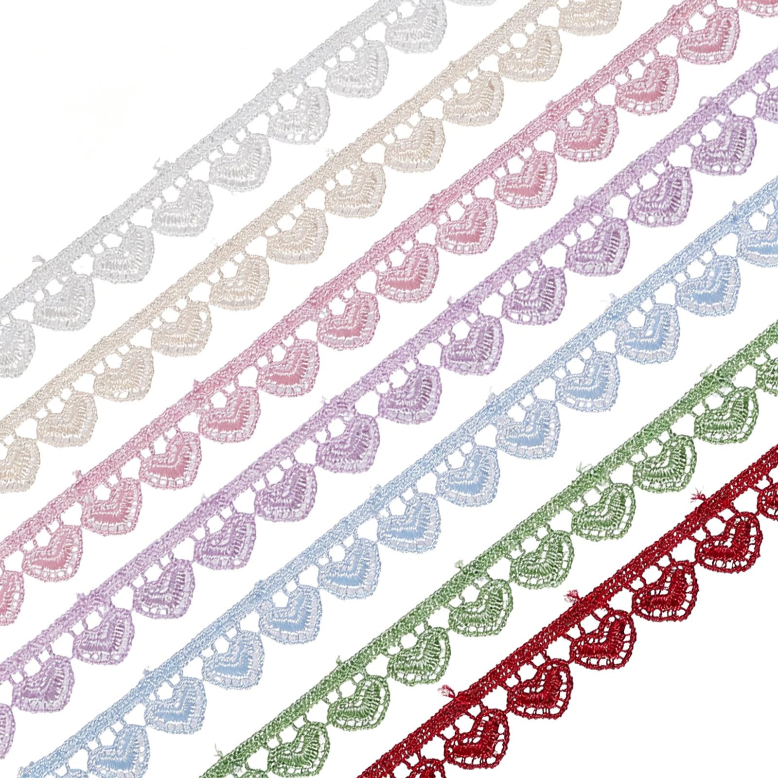 Bordure en Dentelle Lolita GLOBLELAND ruban brodé de 21 mètres pour couture