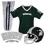 Franklin Michigan State Spartans DELUXE Youth Helmet and Football Uniform Set (Small)