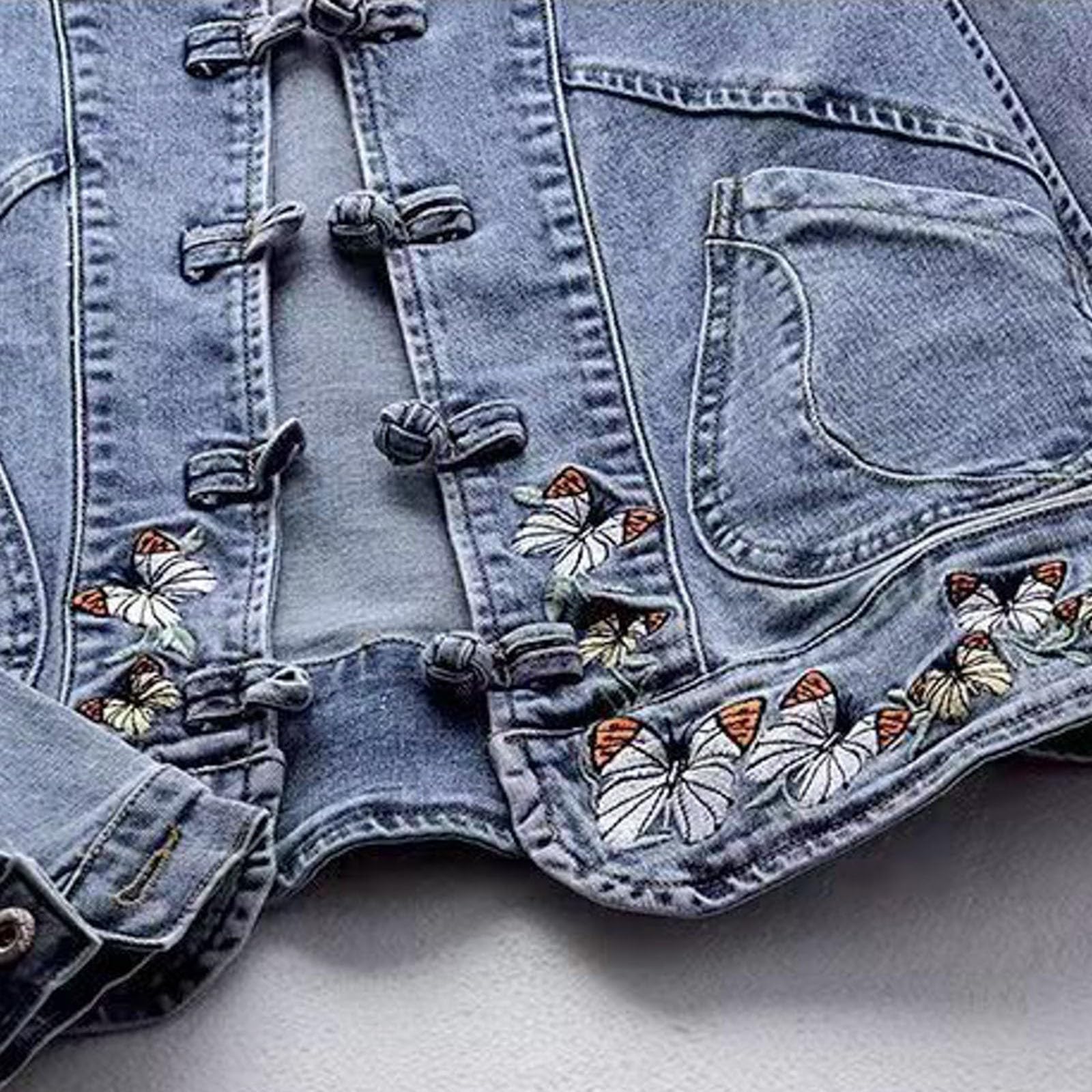 Veste Jean Femme Grande Taille Manches Longues Veste En Jean Femme Printemps Ete Chic Et Elegant Manteau Décontractée Mode Blouson Bomber Vintage Casual Cardigan