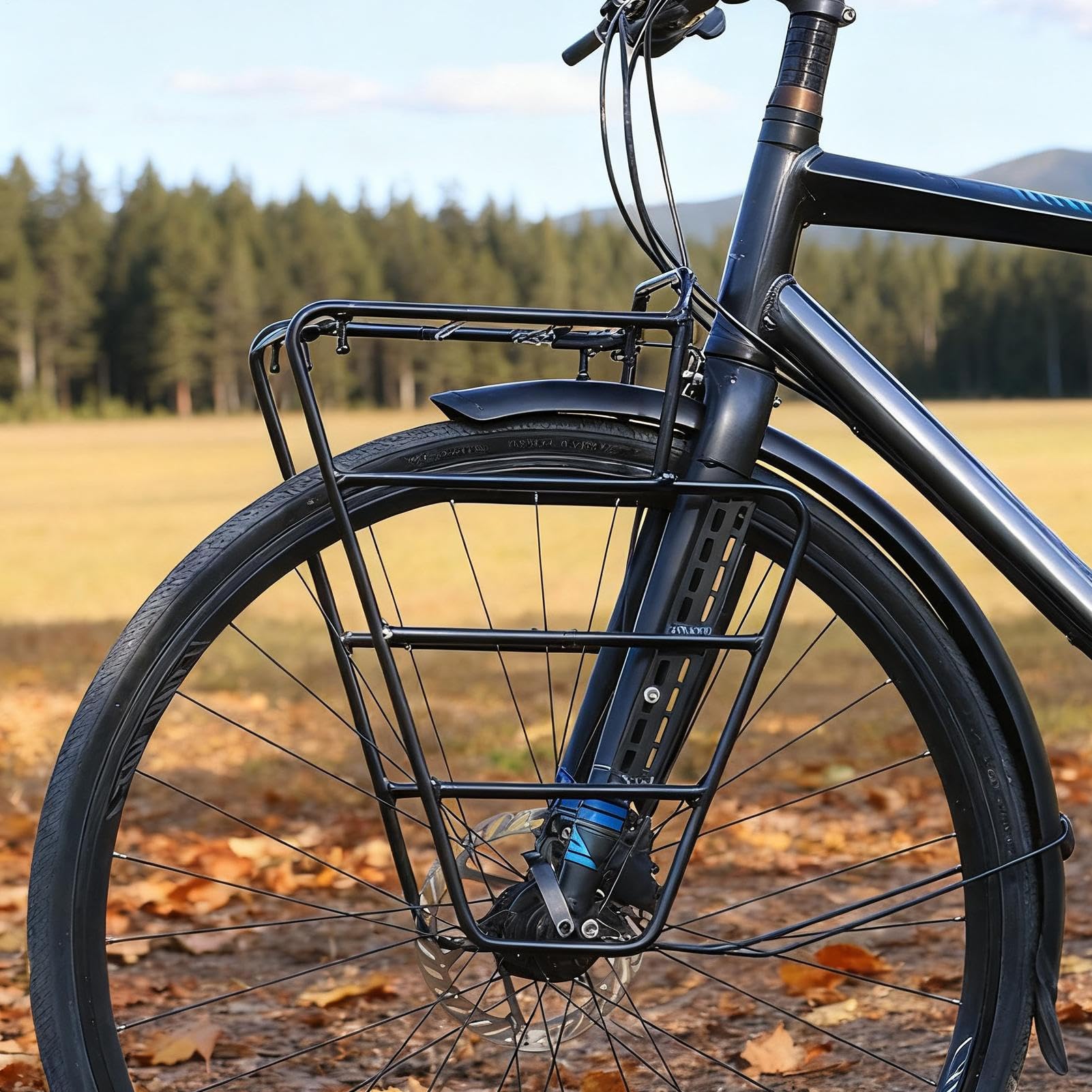 Przedni bagażnik rowerowy Kosz sakwowy do przechowywania sprzętu | Kolarski Bagażnik Na Sakwy Górskie Szosowe Do Hulajnogi Elektrycznej Dla Dorosłych I Wyposażenie