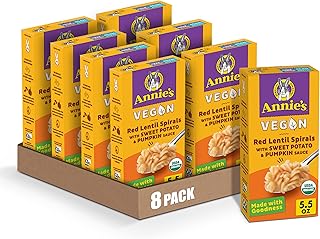 Annie's Homegrown Red Lentil Spirals - Sweet Potato & Pumpkin, 5.5 oz (Pack of 8)