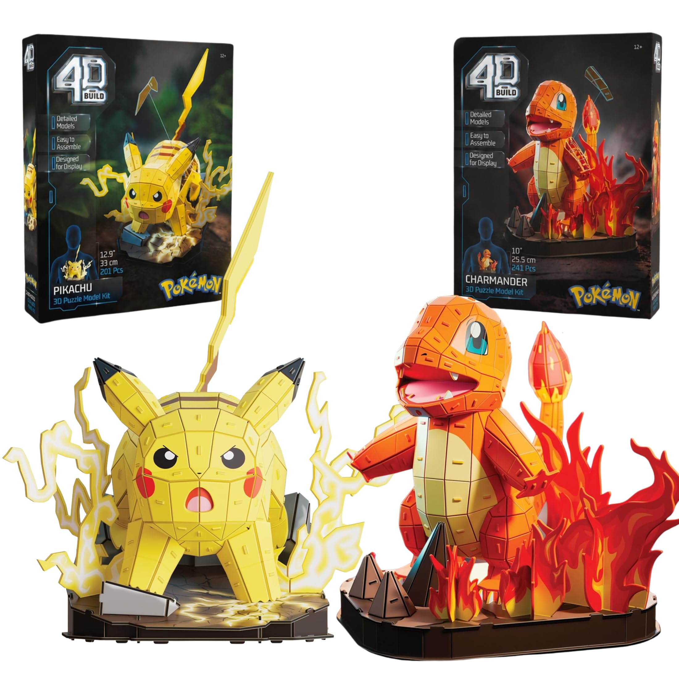 PUZZ4D - Puzzle 3D Pickachu y Charmander Pack de 2 | Puzzles 3D Pokemon