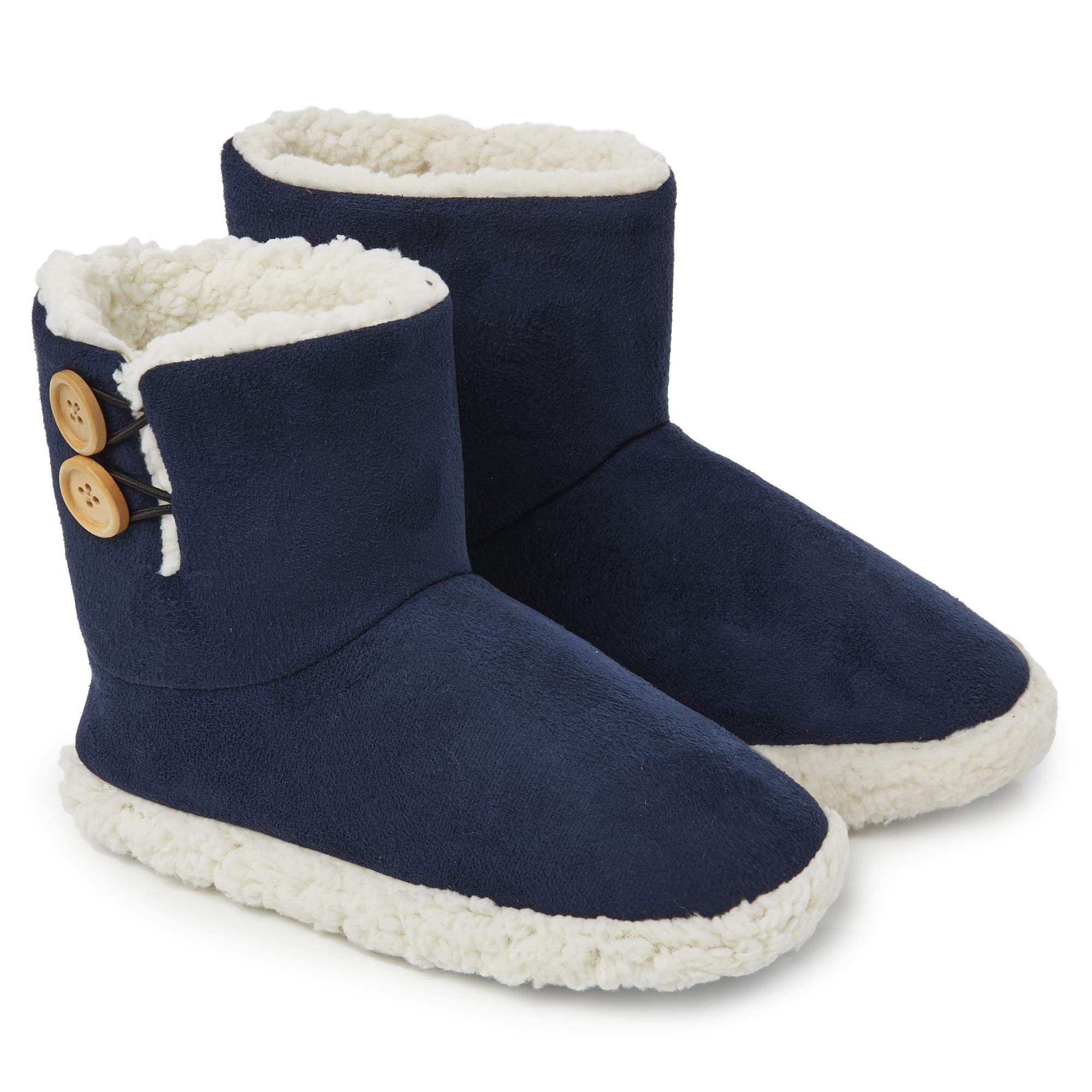 DUNLOP Pantofole Uomo a Stivaletto Invernali Peluche da Casa Ciabatte Memory Foam Antiscivolo 41-46