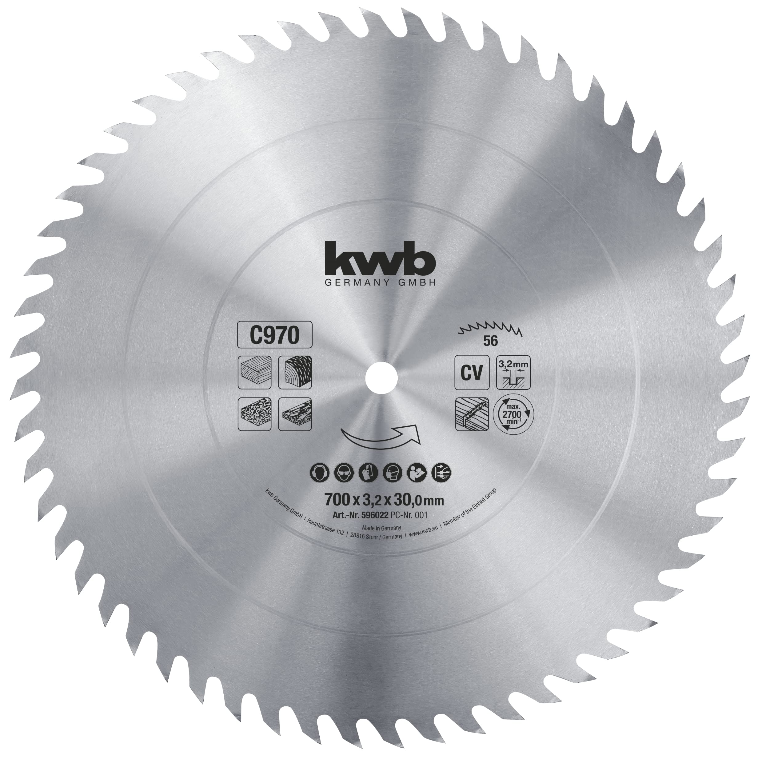KWB 597022 - .H de Sierra Tipo C-22, 700X30