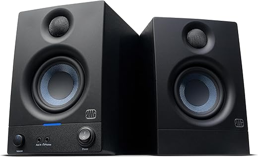 PreSonus Eris 3.5 Studio Monitors, Pair - Powered Speakers for Music Production & Hi-Fi Audio (Refurbished)