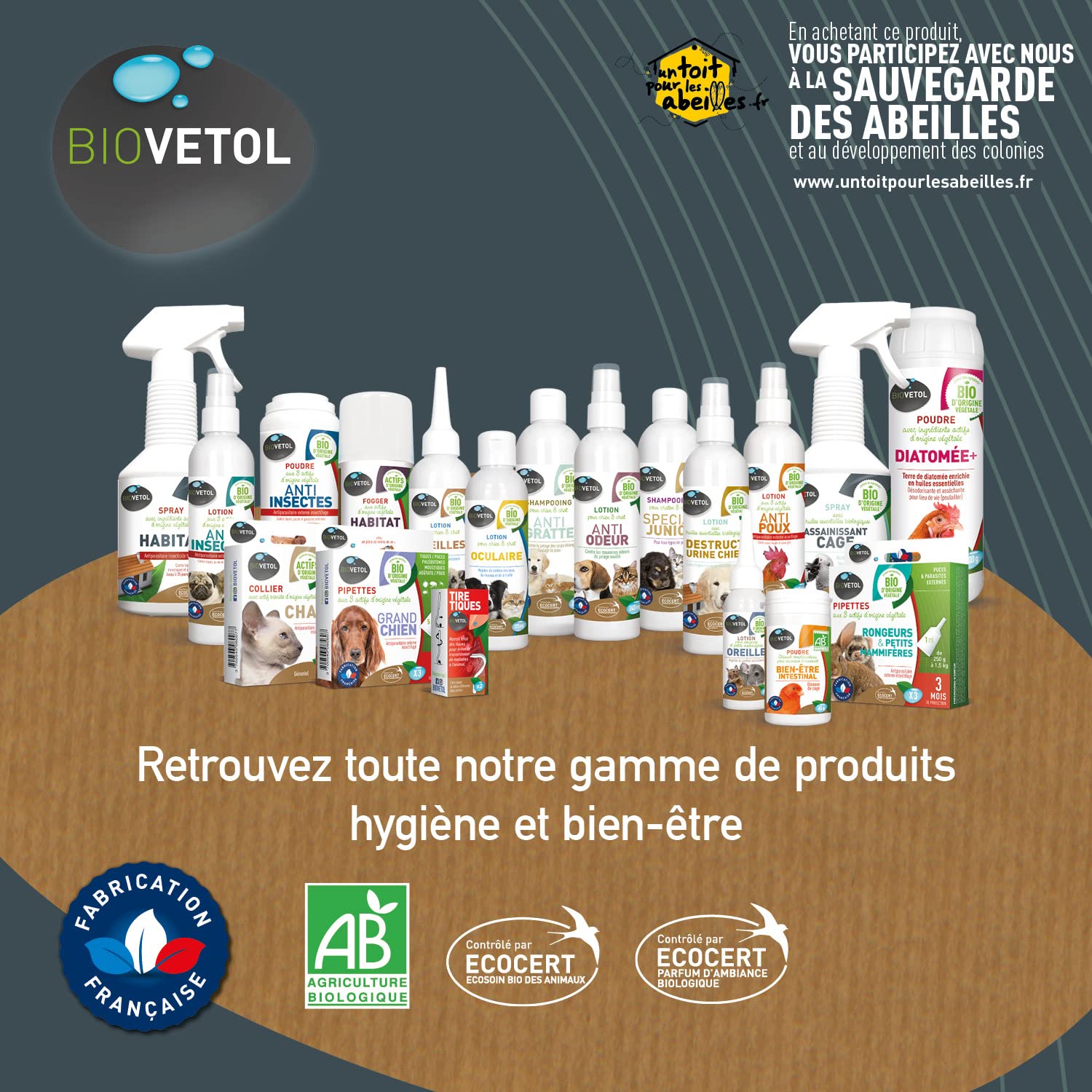 BIOVETOL - Pipettes Antiparasitaires Chien - Antiparasitaire Bio Certifié Ecocert - Anti-puces, Anti-Tiques (pour Moyen Chien (de 15 à 30 kgs), 3 pipettes + 1 Offerte)