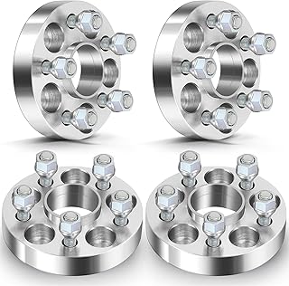 ECCPP 4X 1 inch 5x100 to 5x100 Hubcentric Wheel Spacers 5 Lug 57.1mm 12x1.5 Studs fits for 1982-2005 for Cavalier || 1982-1989 for Celebrity || 1984-1993 for Daytona