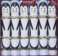 6 x 13 inch (33cm) Racing Penguin Christmas Crackers - Handmade by Robin Reed