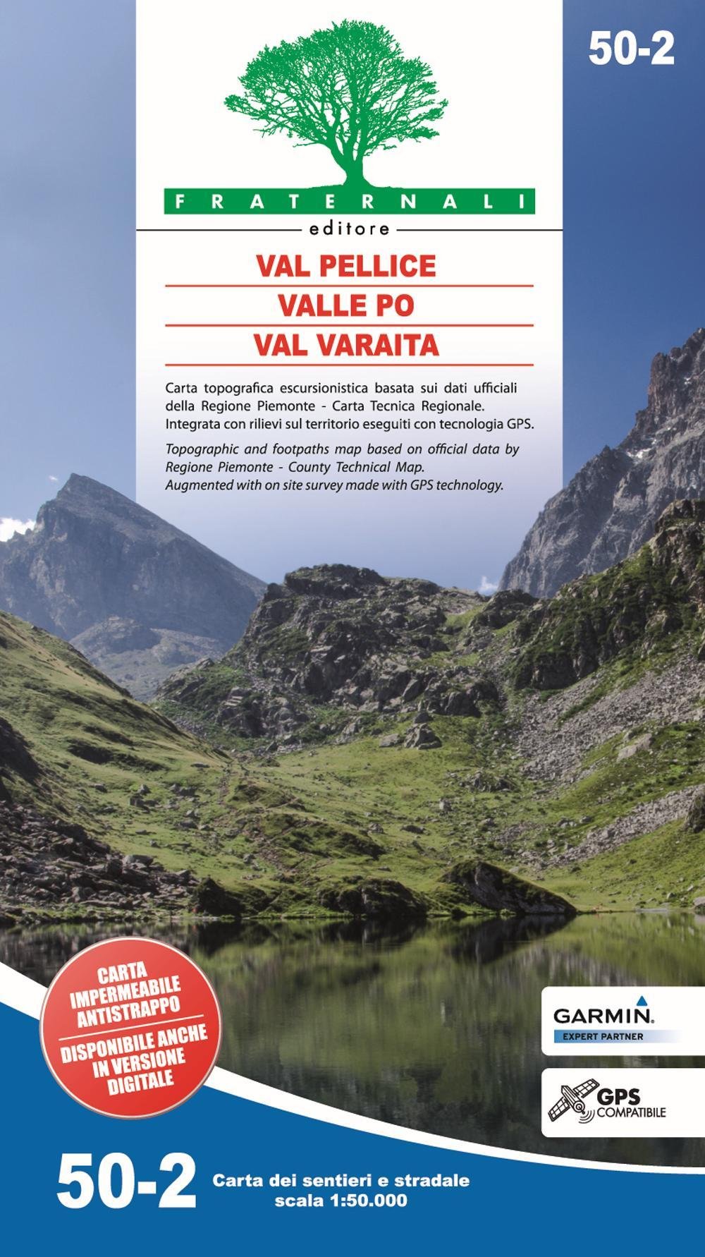 Carta N. 50.2. Val Pellice, Valle Po, Val Varaita. Carta Dei Sentieri E Stradale Scala 1:50.000 - 4