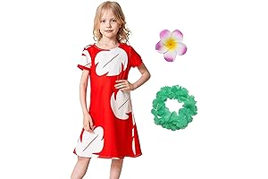 Lilo and Stitch Costume for Girls, Kids Holiday Dress, Halloween Outfit