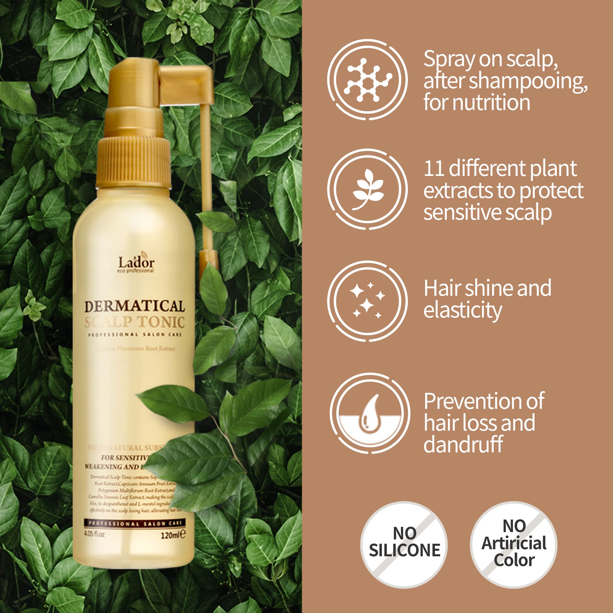 LA'DOR Dermatical Scalp Tonic - For Sensitive Scalp, Thinning Hair - 4. ...