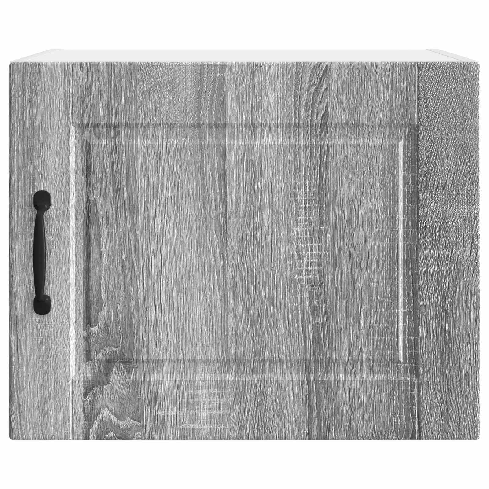 Wandschrank Porto Holzwerkstoff grau Sonoma 50 x 31 x 40 cm mit Tür 1 Regal wandmontiert für Vorrat und Küchenorganisation