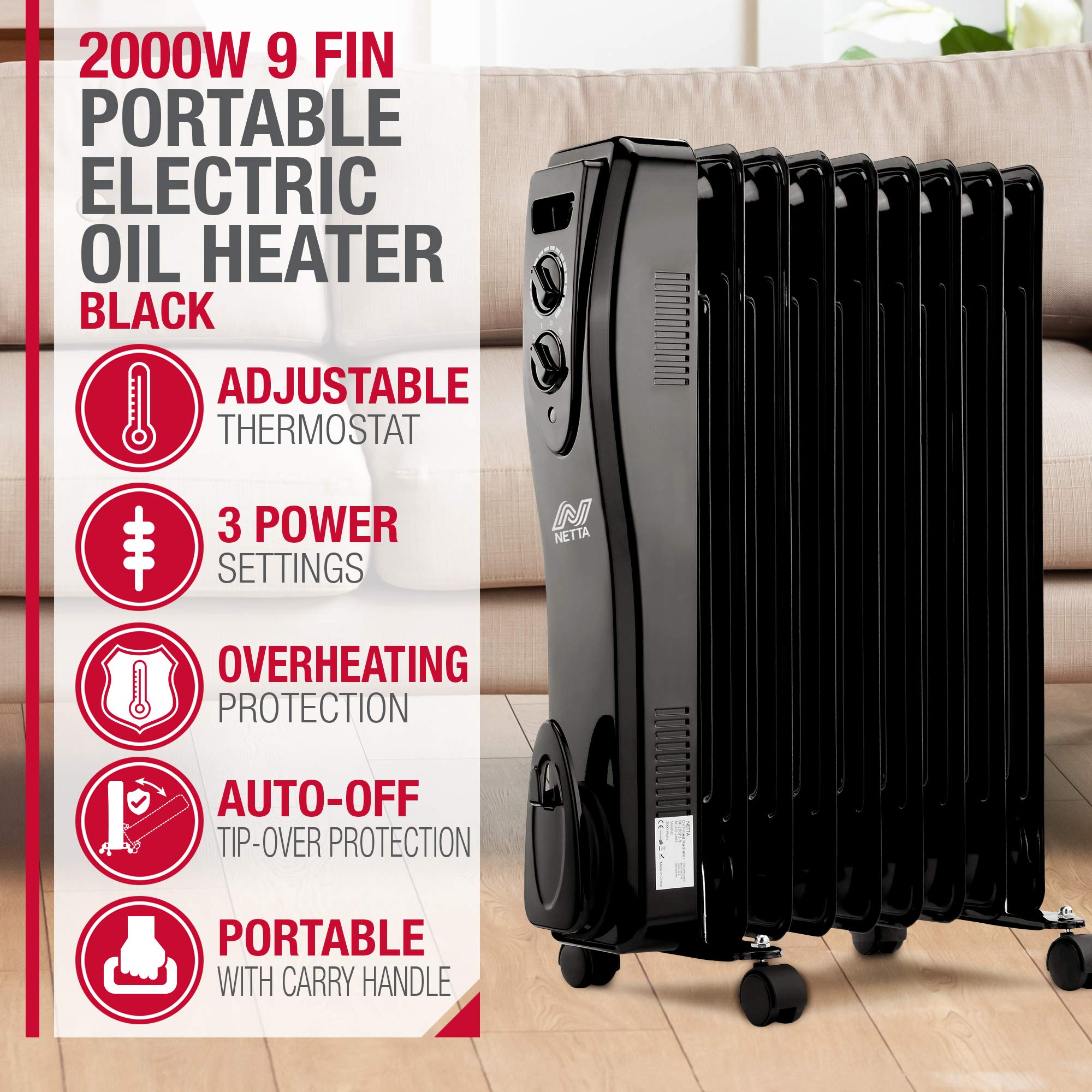 Oil Filled Radiator Netta Electric Panel Heater Review Netta Oil