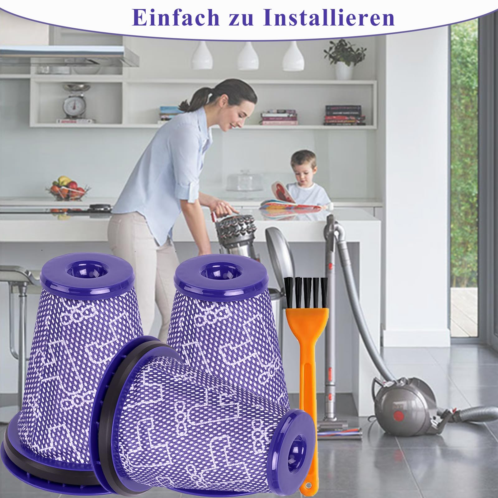 Filtri per Dyson Big Ball CY18 CY22 CY23 CY24 CY25 CY26 CY27 CY28 DY75 DY77 DY78 DC77 DC78 filtro pre-motore aspirapolvere filtro HEPA 3 pezzi