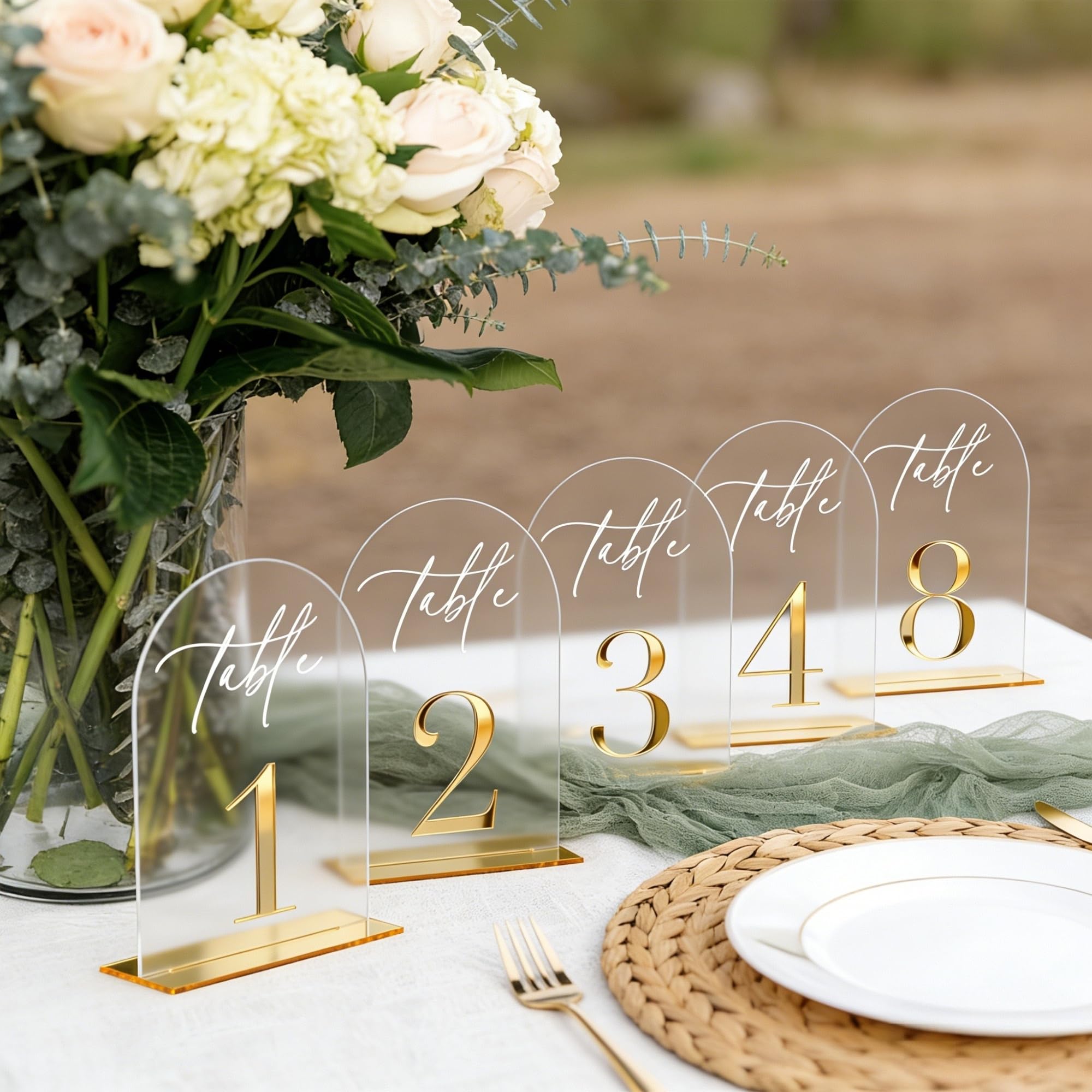 Soportes Papel MenúS Mesa Números de mesa 1-10 1-20 for la recepción bodas