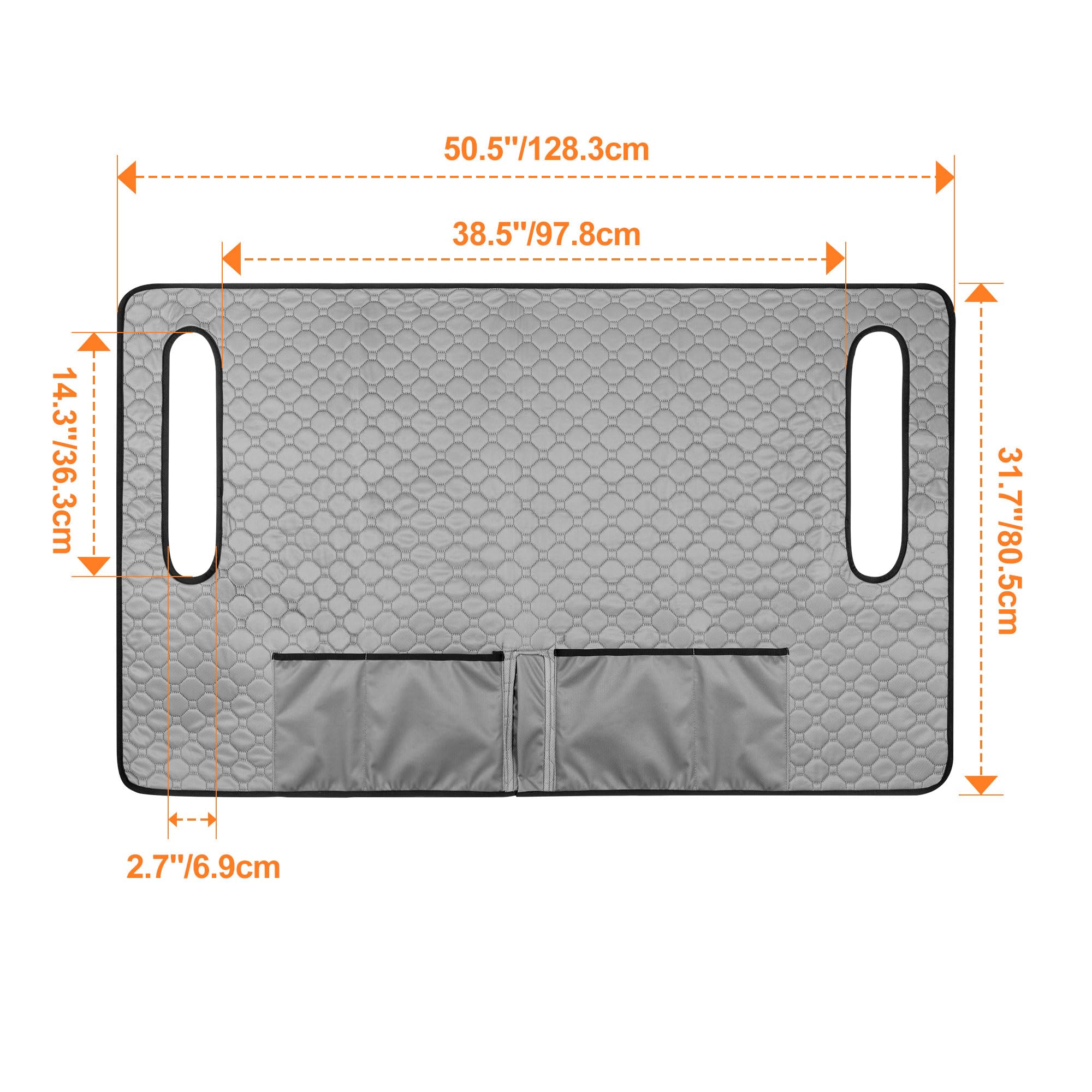 PGmoon Golfwagen Sitzbezüge mit 4 Vordertaschen und Rutschfester Unterseite | Universelle Golfwagen Seat Cover, Kompatible mit EZGO, Yamaha, Club Car und weiteren Golfwagenmodellen