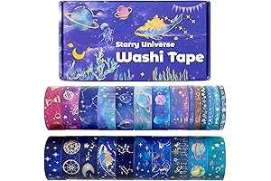 Washi Tape 24-Roll Constellation Galaxy Tape Set