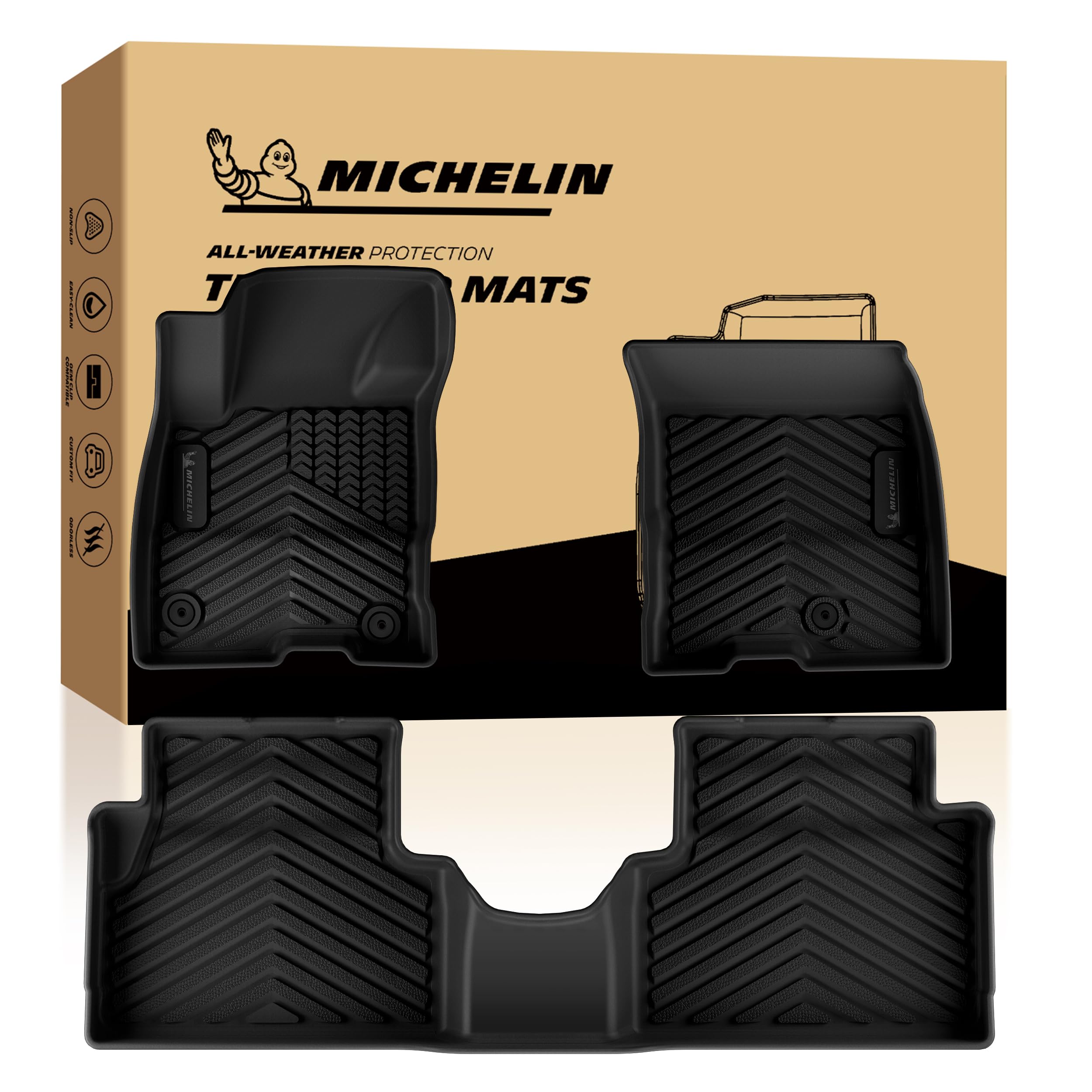 Michelin Vehicle Mats for 2022-2026 Ford Maverick Hybrid (3 Piece)
