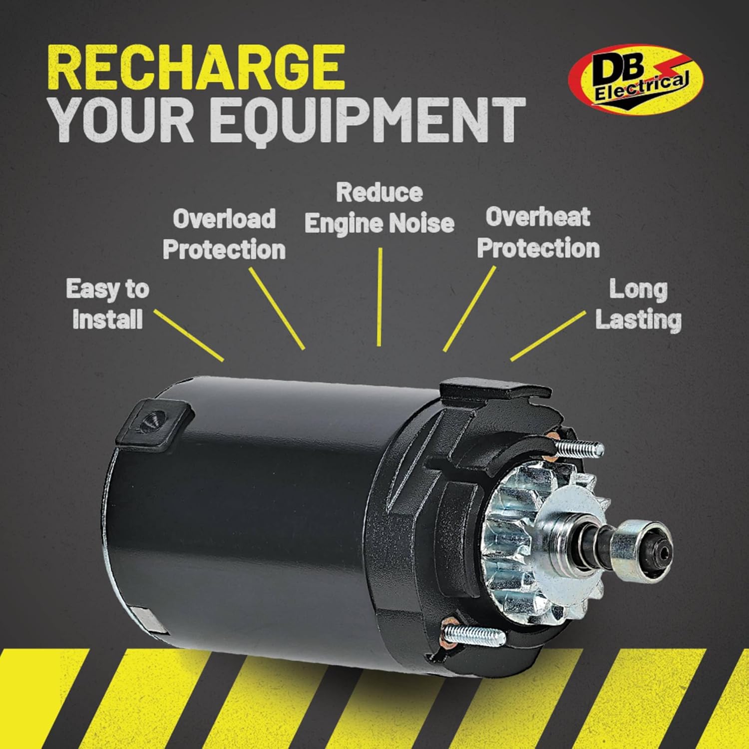 DB Electrical 410-21112 Starter Compatible with/Replacement for Cub Cadet 13WX93AT009 13WX93AT010 13WX93AT056 13WX93AT210, Craftsman 917275661, Kohler SV470 SV471 SV480 SV530, 12V CCW Teeth 14