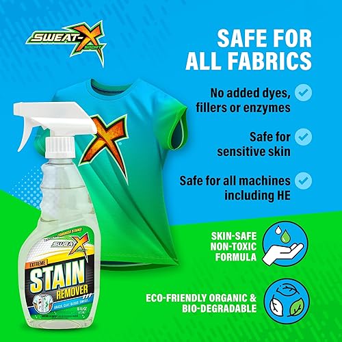 Miniatura 6 de Sweat X Sport Extreme - Quitamanchas en aerosol multiusos no tóxico seguro para todas las telas 16 onzas