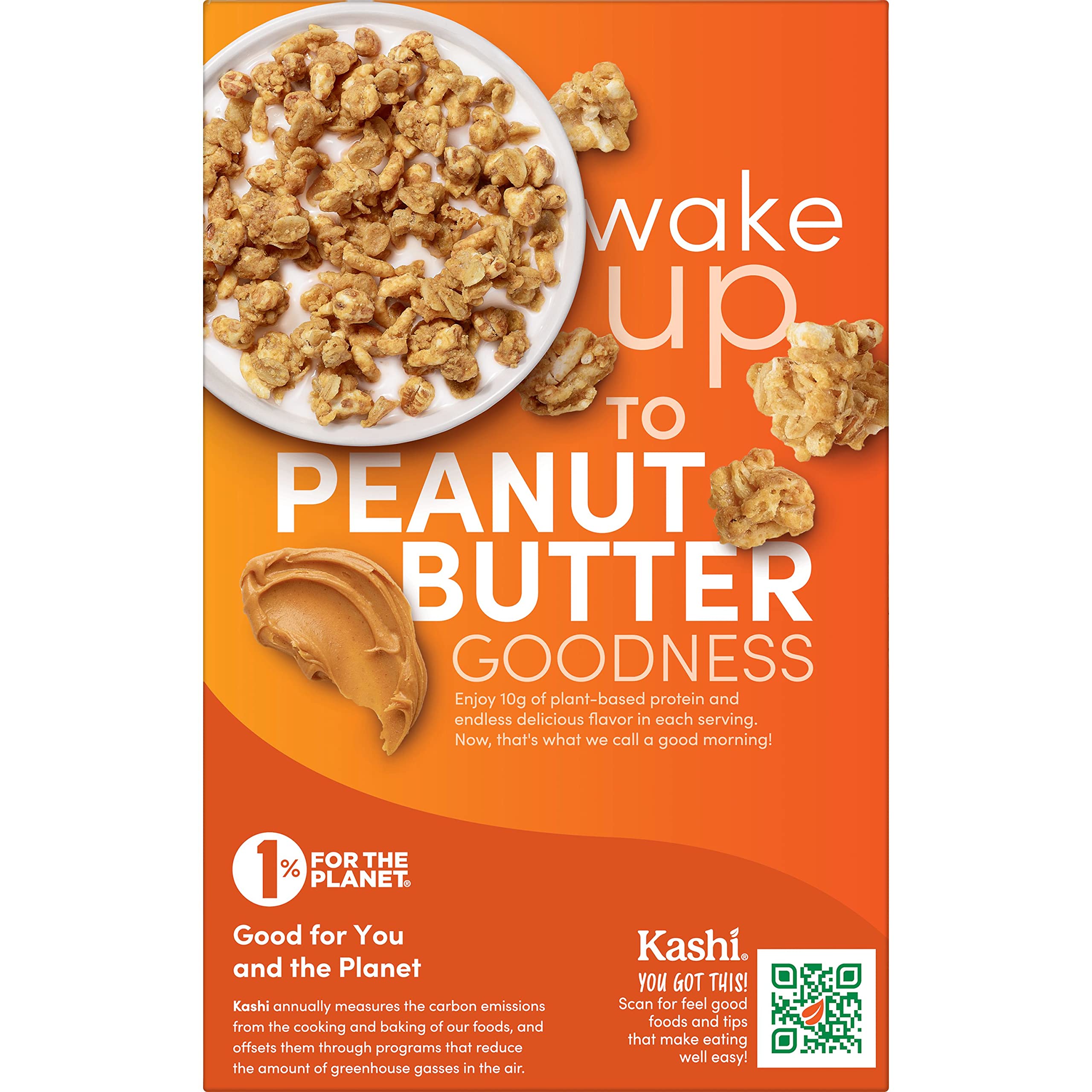 Buy Kashi GO Breakfast Cereal, Vegan Protein, Fiber Cereal, Peanut