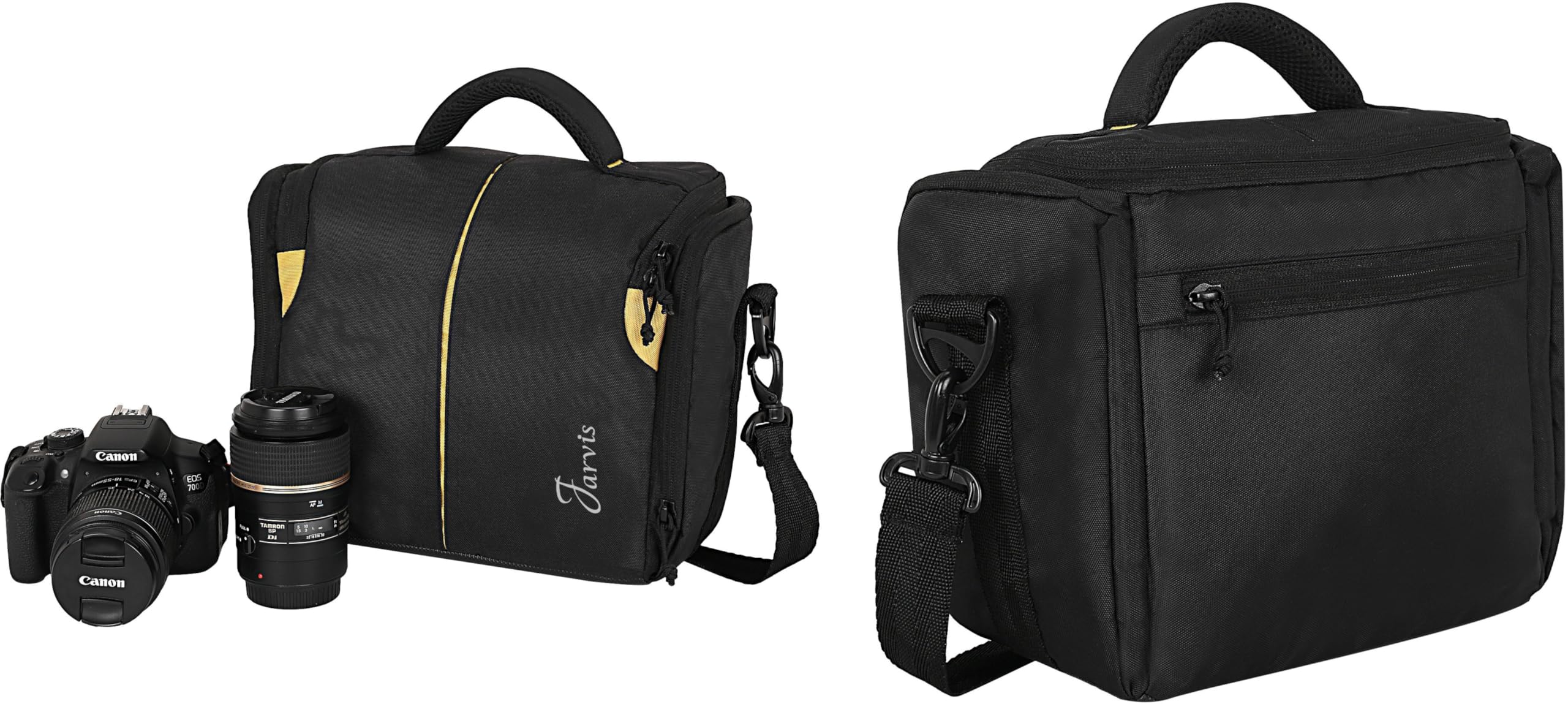 Water Resistant Camera Bag, DSLR Camera Shoulder Bag,Travel Camera Sling Bag Case Compatible for Nikon Canon Sony Panasonic,Samsung,Mirrorless,Lens,Tripod Accessories-Camera Bag-image-0