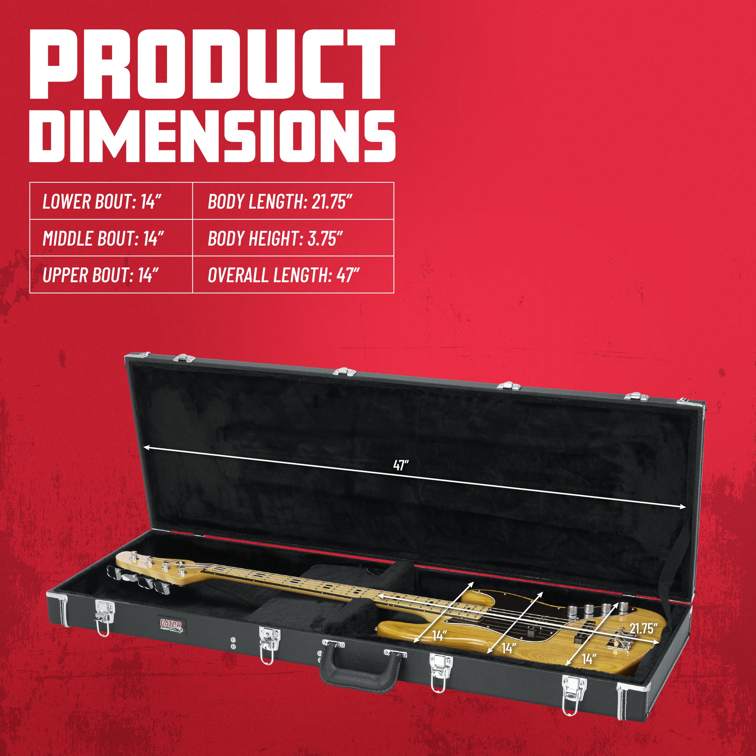 Gator GW-BASS Electric Guitar Case : Amazon.ca: Musical