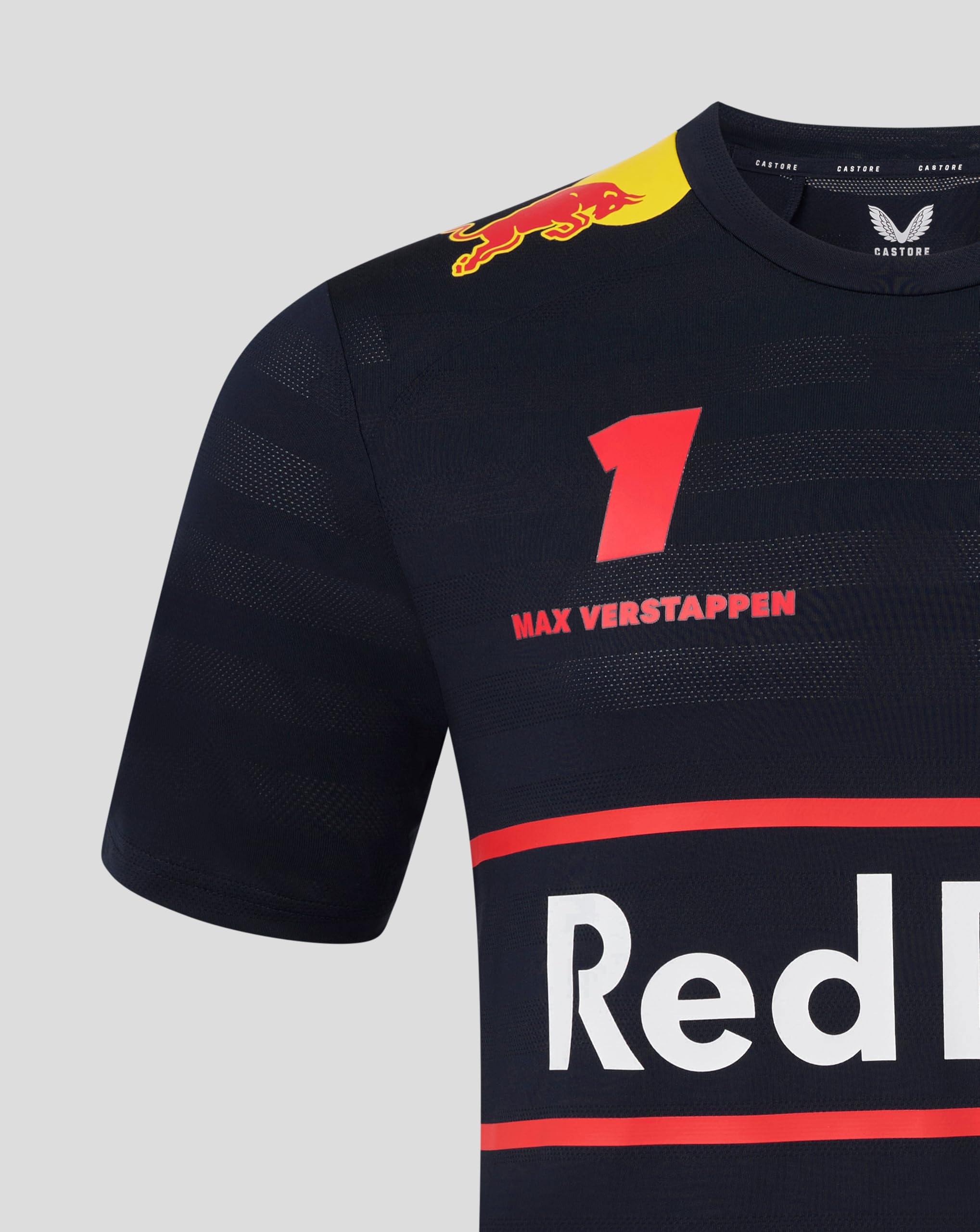 T-Shirt Oracle RB Racing F1 Teamline Max Verstappen Set Up pour Homme - Ciel Nocturne