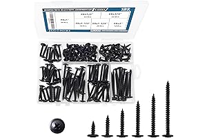 #8 Modified Truss Head Black Wood Screws Assortment
