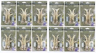 Antler Drawer Pulls 12 Pack Bundle - 3" Right & Left Antler Drawer / Cabinet Pull - Deer Hunting Cabin Decor